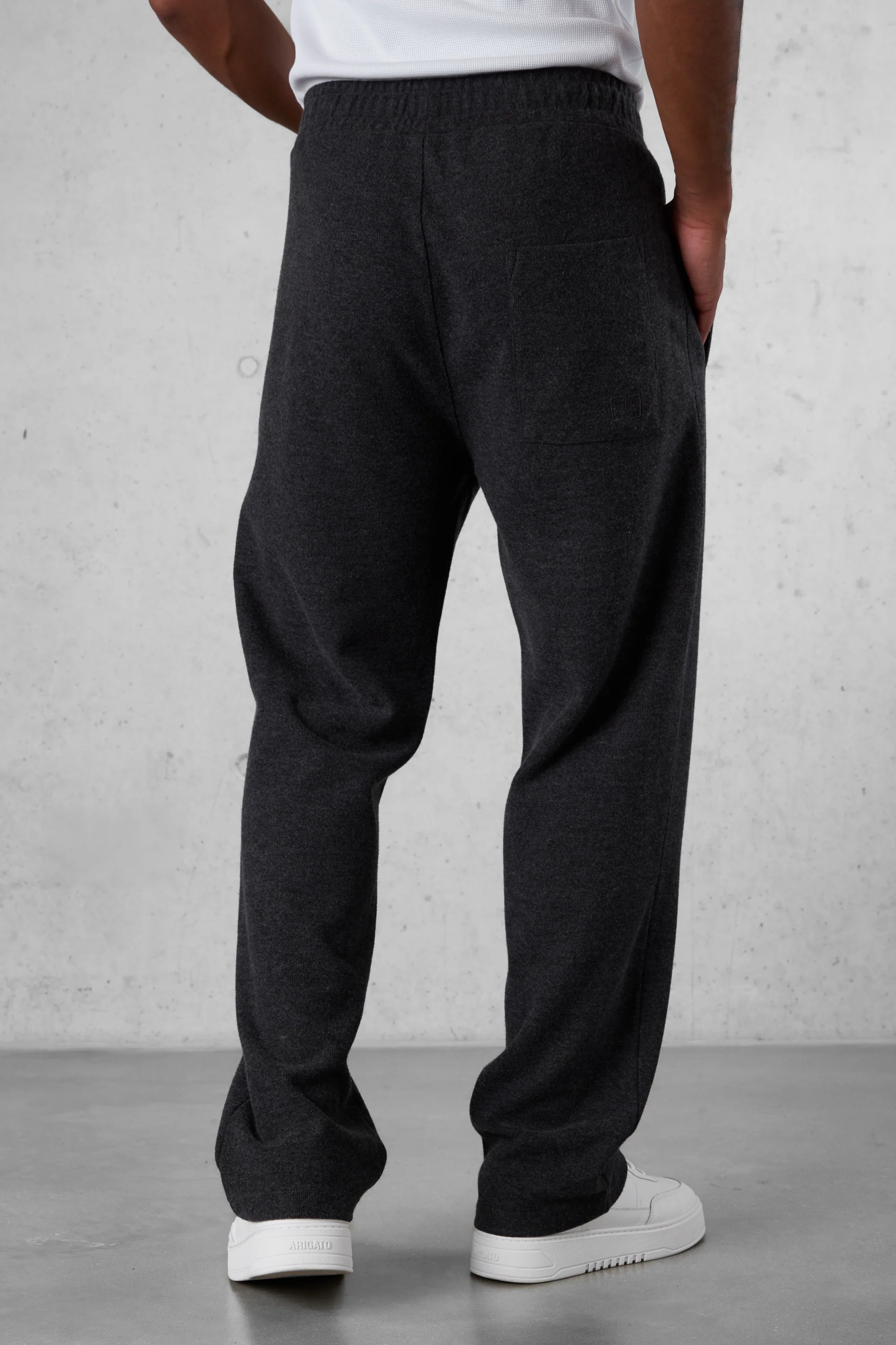 ANTHRACITE MELANGE COMFY LOOSE SWEATPANTS - Image 5