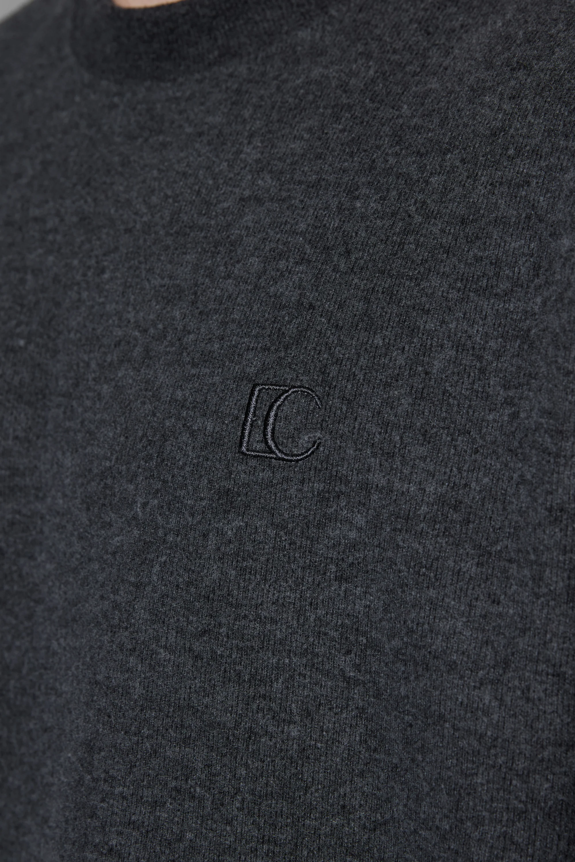 ANTHRACITE MELANGE COMFY OVERSIZED SWEATER - Image 3