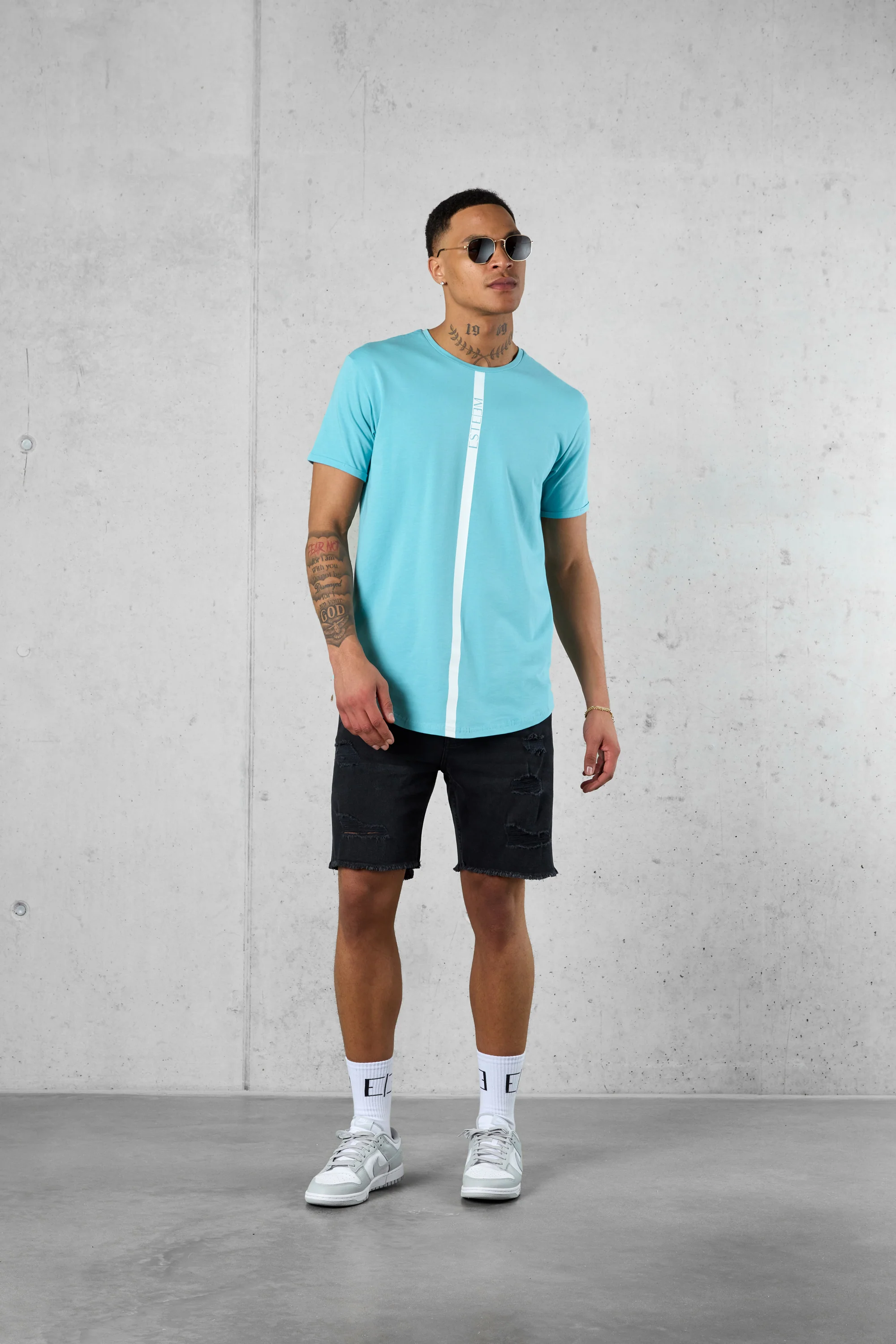 AQUA STRIPE TEE - Image 2