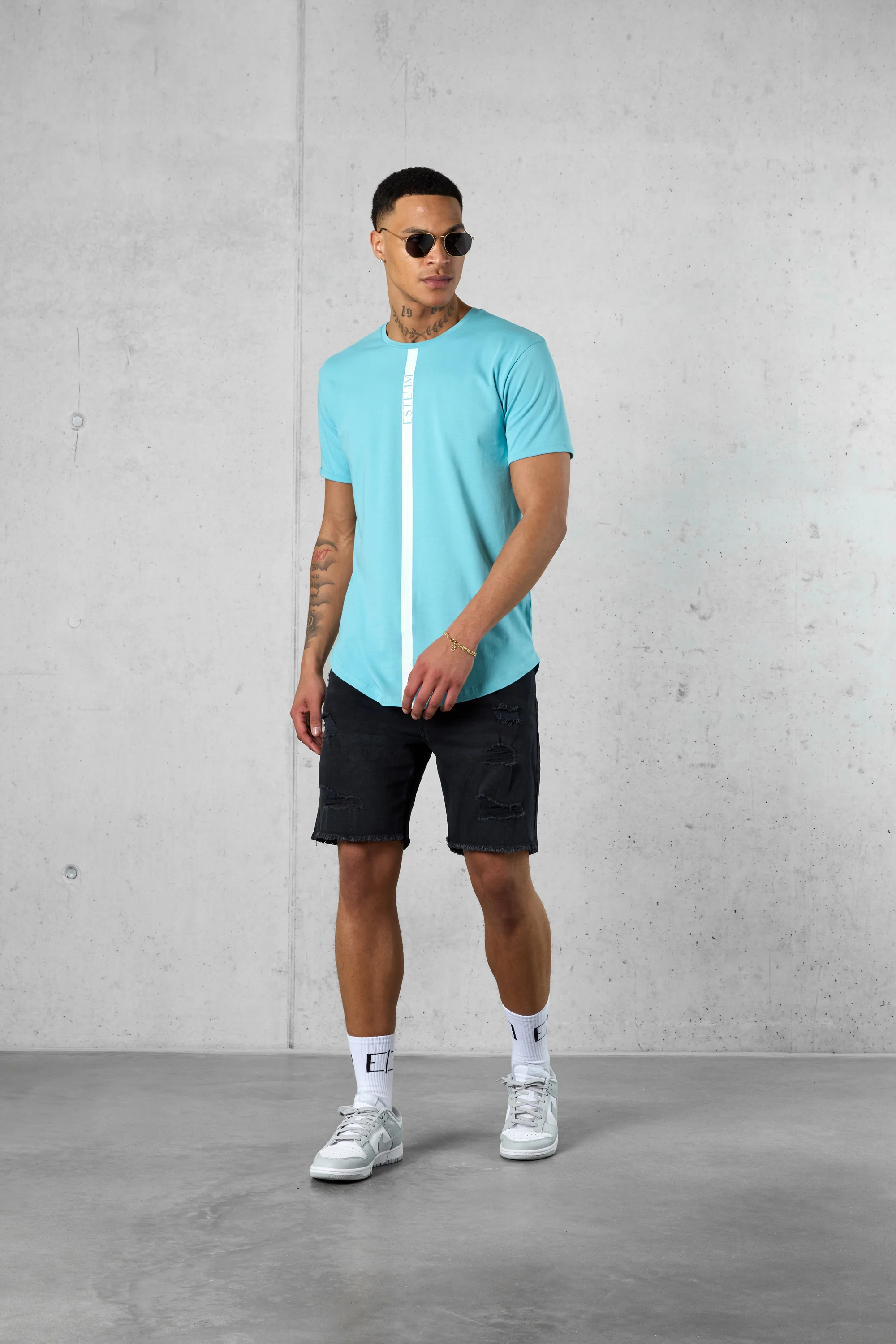 AQUA STRIPE TEE - Image 3