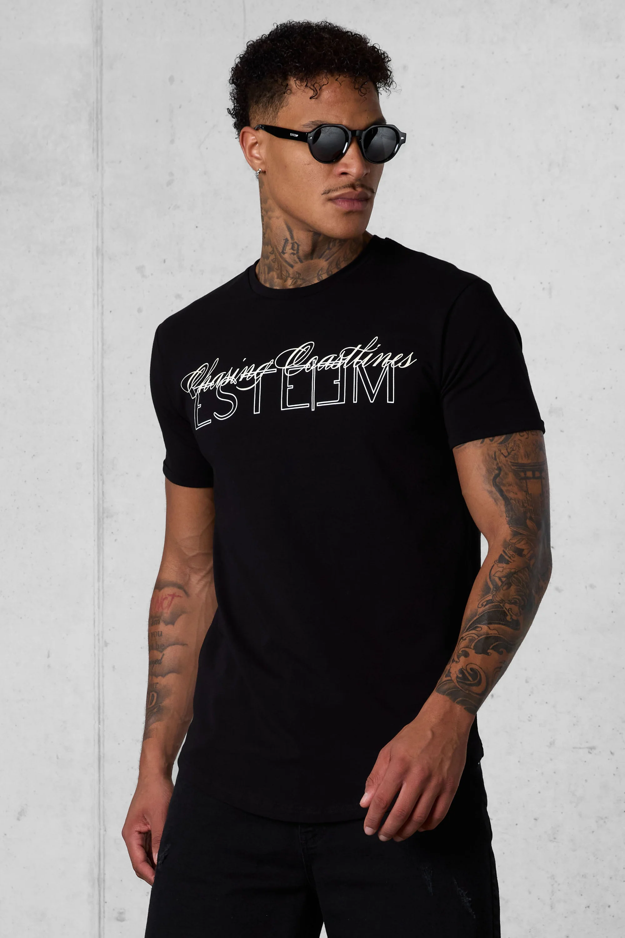 BLACK CHASING COASTLINES TEE - Image 3
