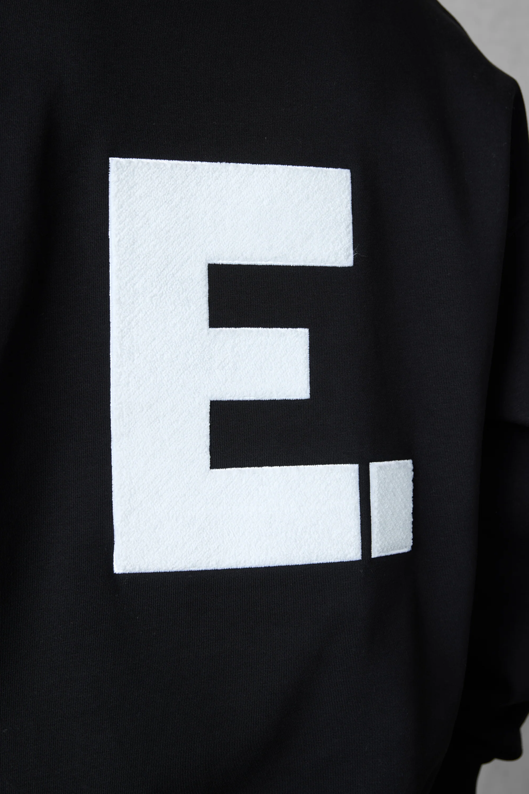 BLACK E. STATEMENT OVERSIZED HALFZIP SWEATER - Image 6