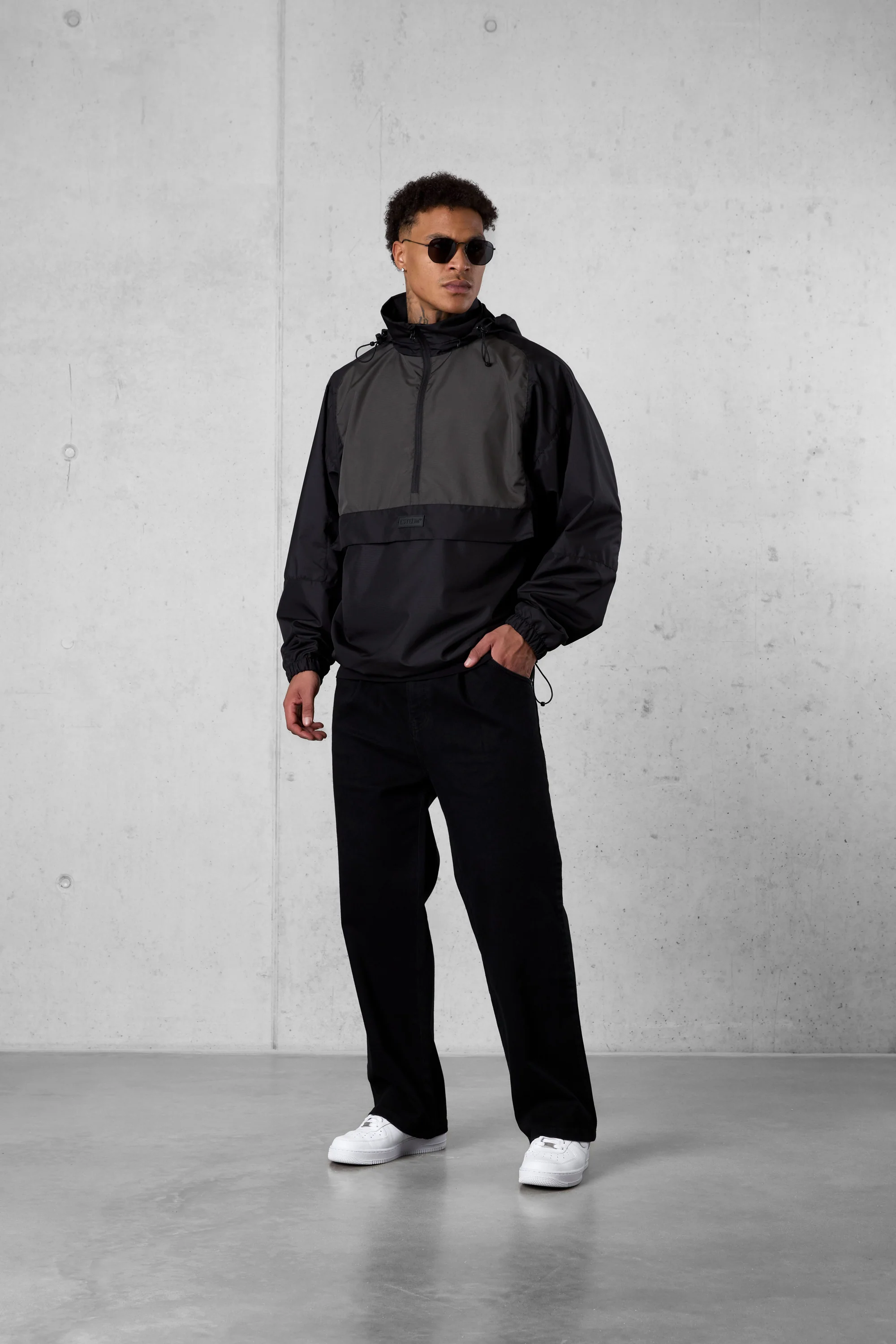 BLACK KHAKI WINDBREAKER - Image 2