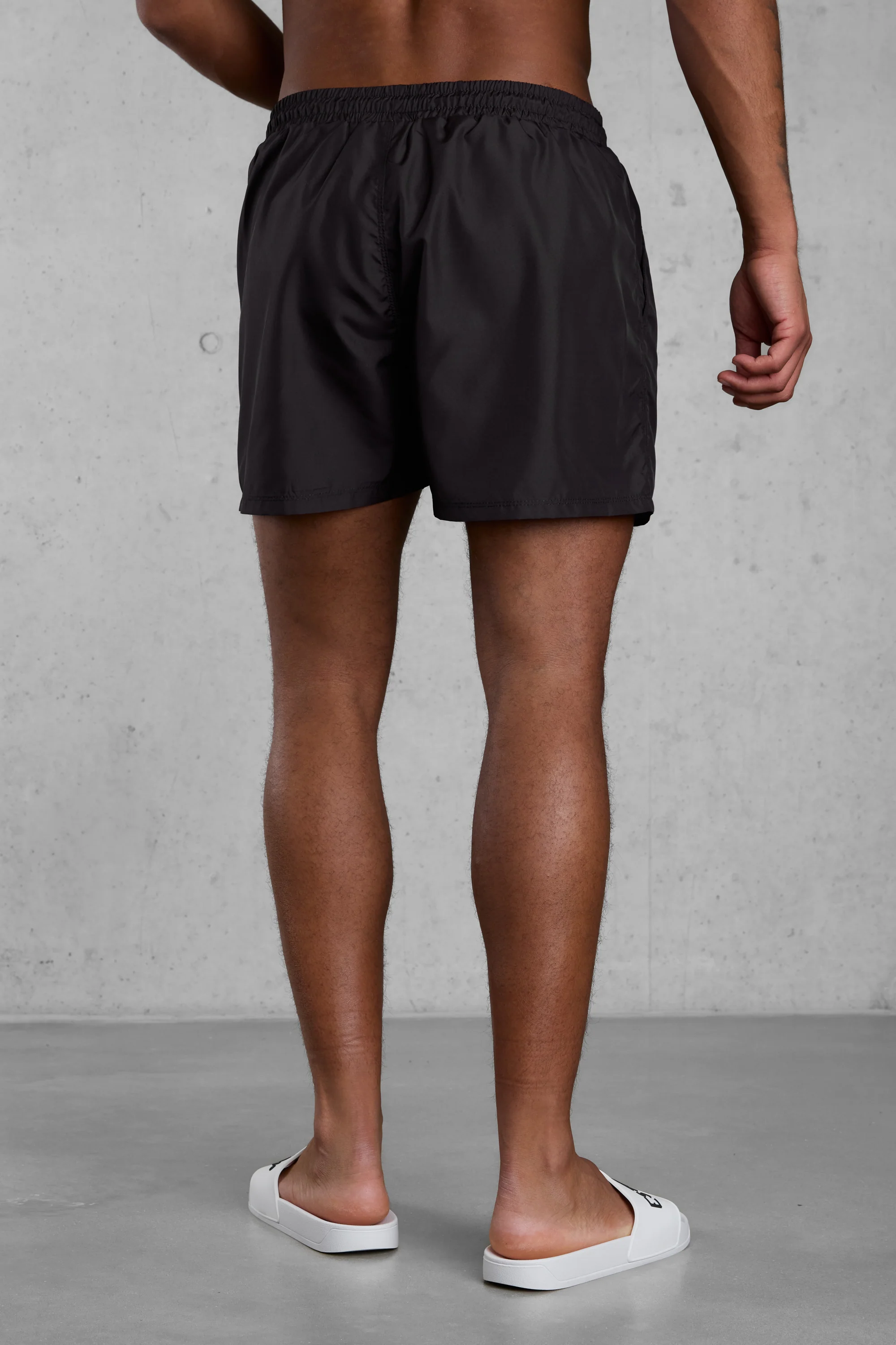 BLACK MONOGRAM SWIMSHORTS - Image 5