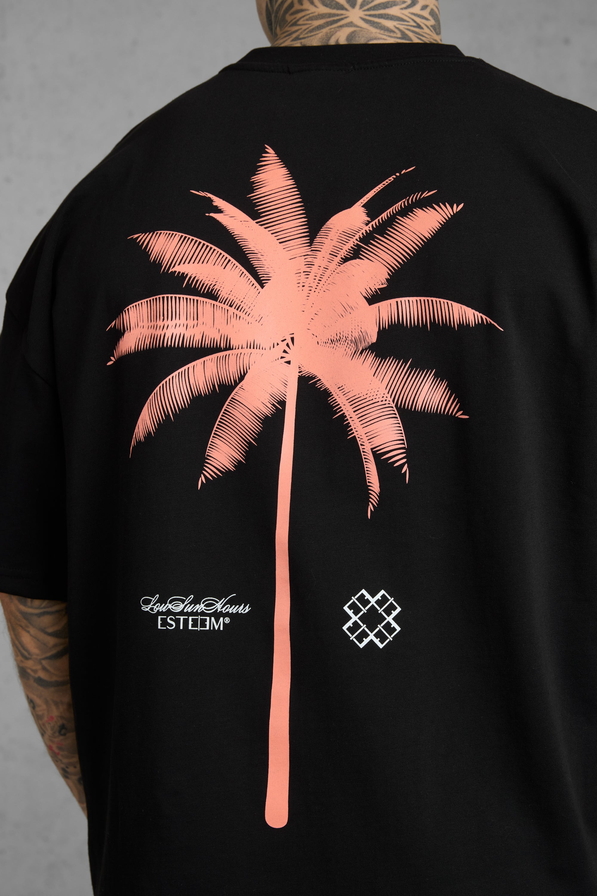 BLACK PALM OVERSIZED TEE 5.0 - Image 3