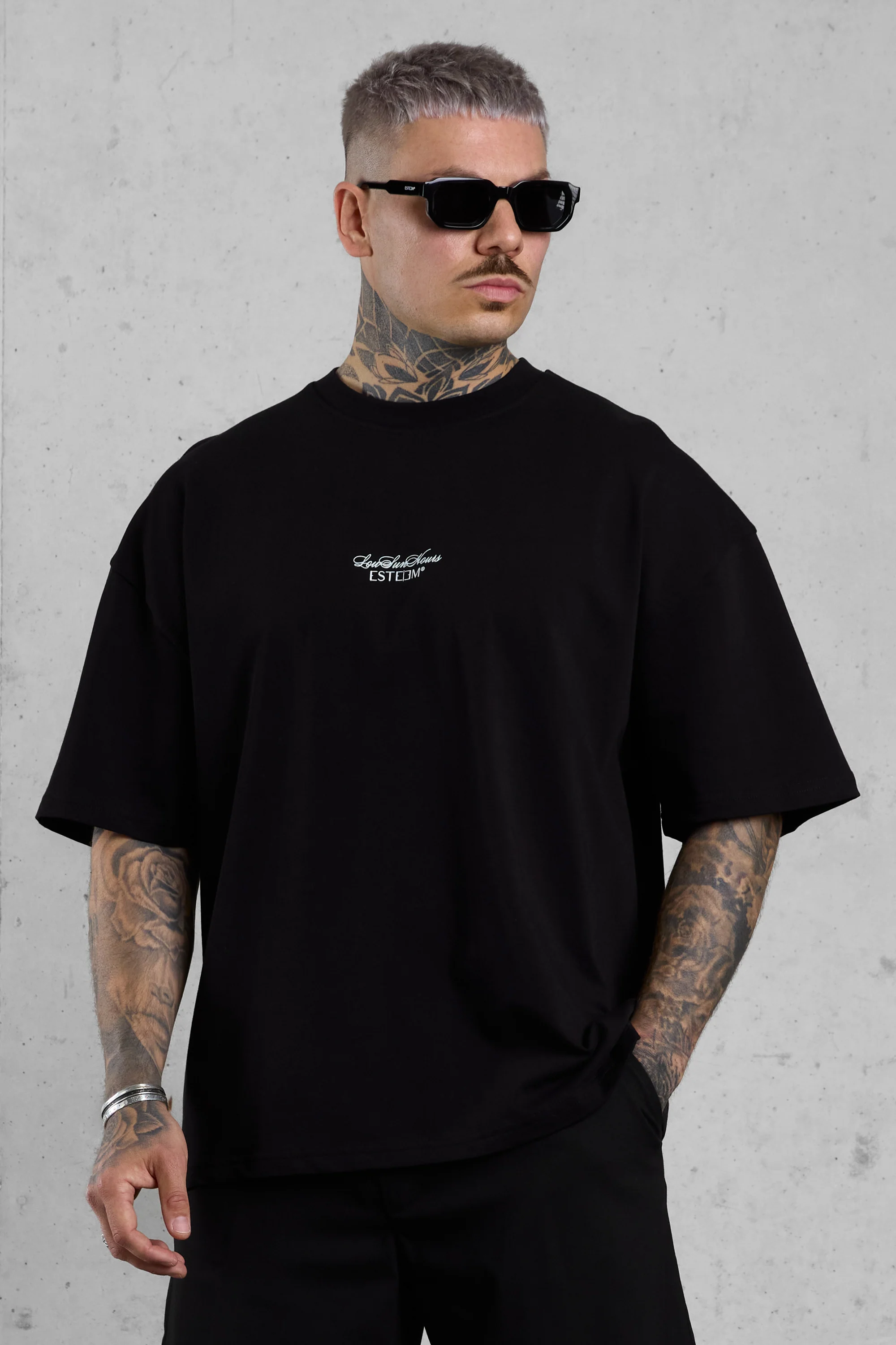 BLACK PALM OVERSIZED TEE 5.0 - Image 4