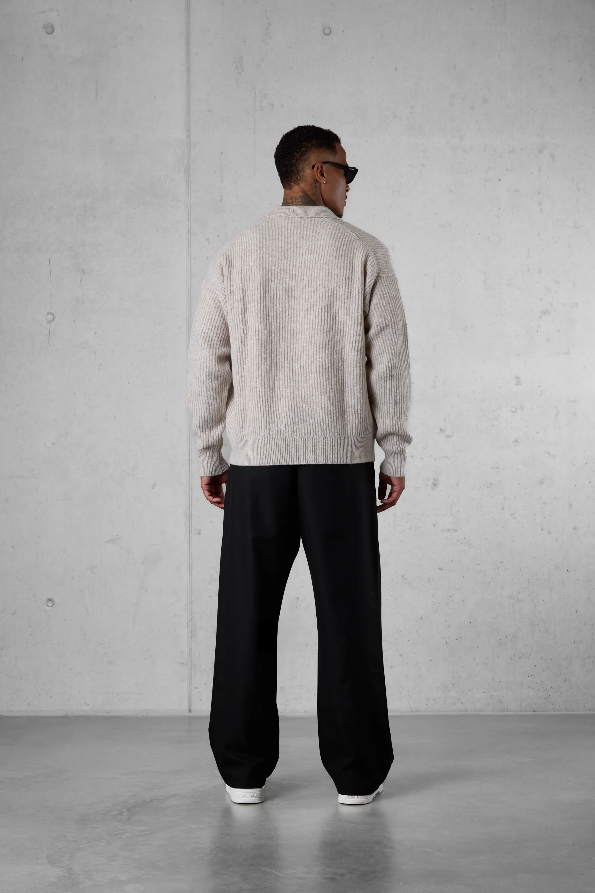 BLACK WIDE TAILORED PANTS - Image 6