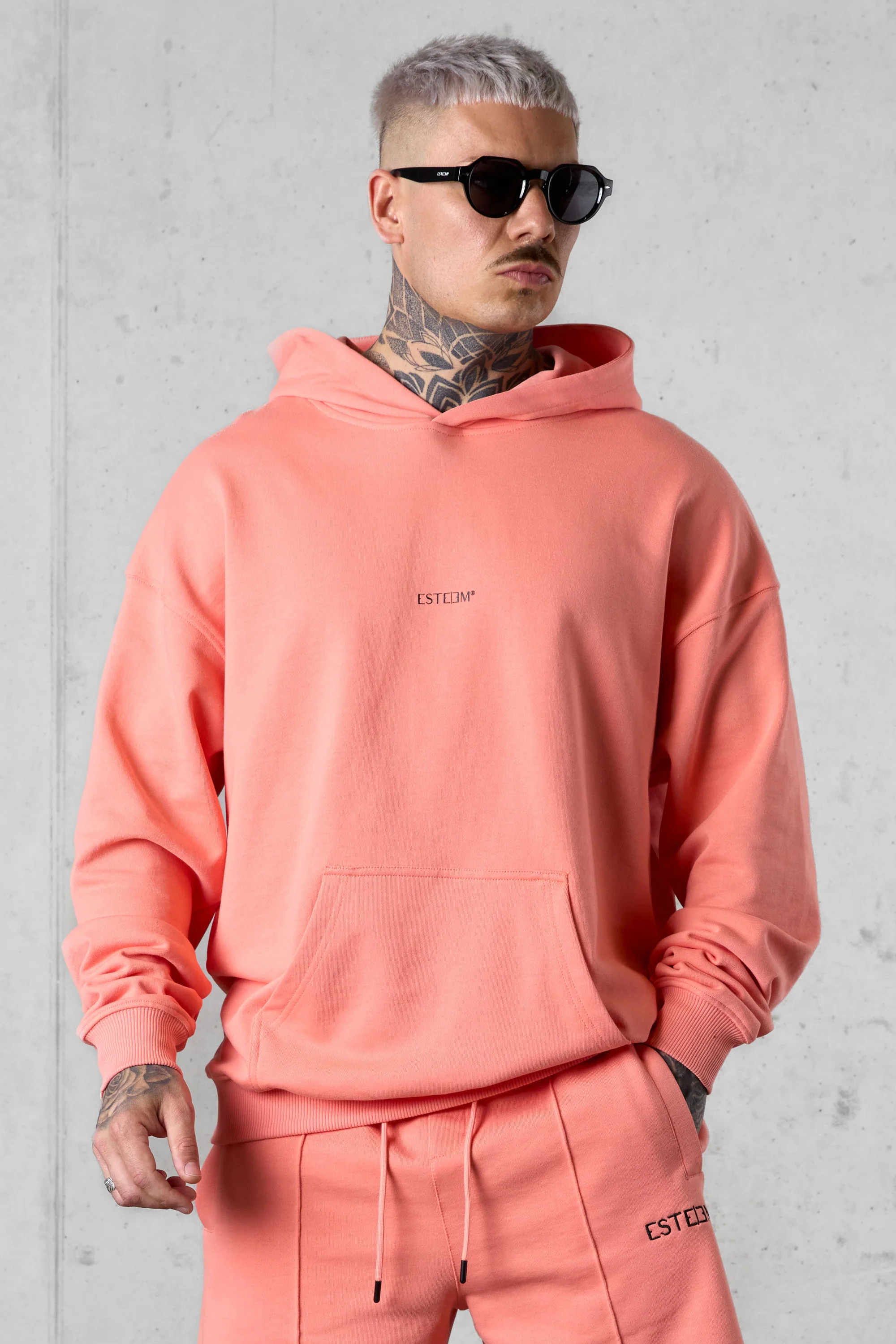 BURNTCORAL BLAZING SUNSHINE OVERSIZED SWEATHOODIE - Image 3