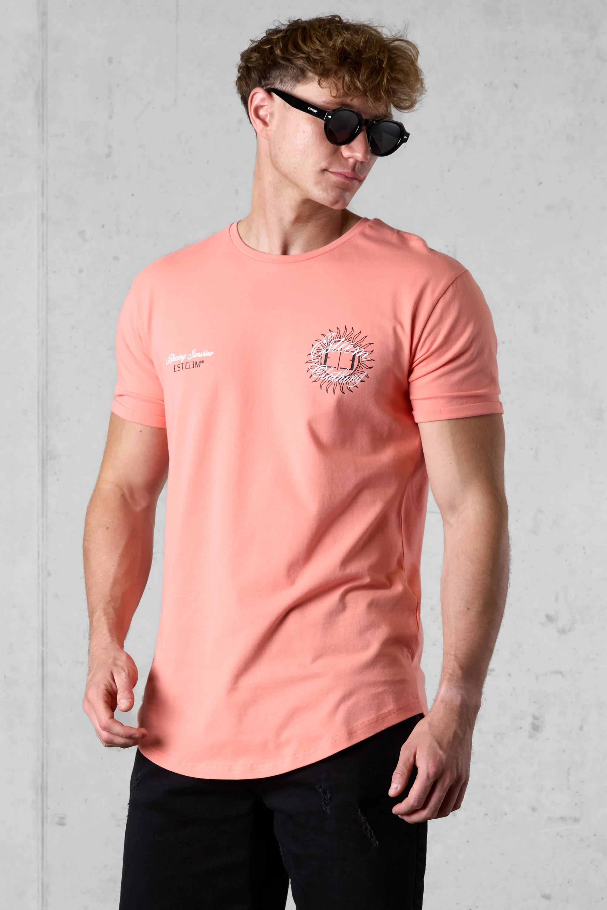 BURNTCORAL BLAZING SUNSHINE TEE - Image 3