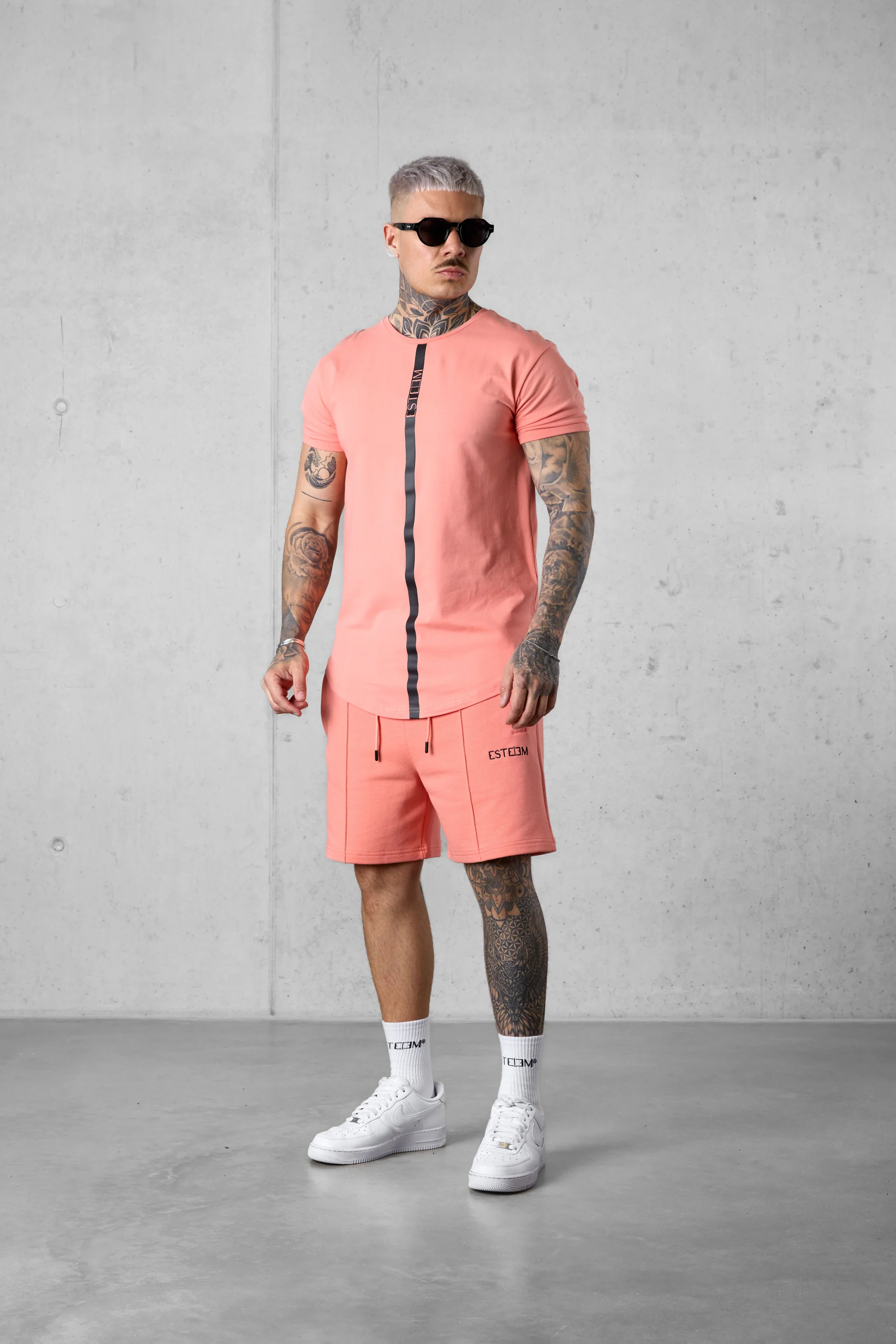 BURNTCORAL STRIPE TEE - Image 2