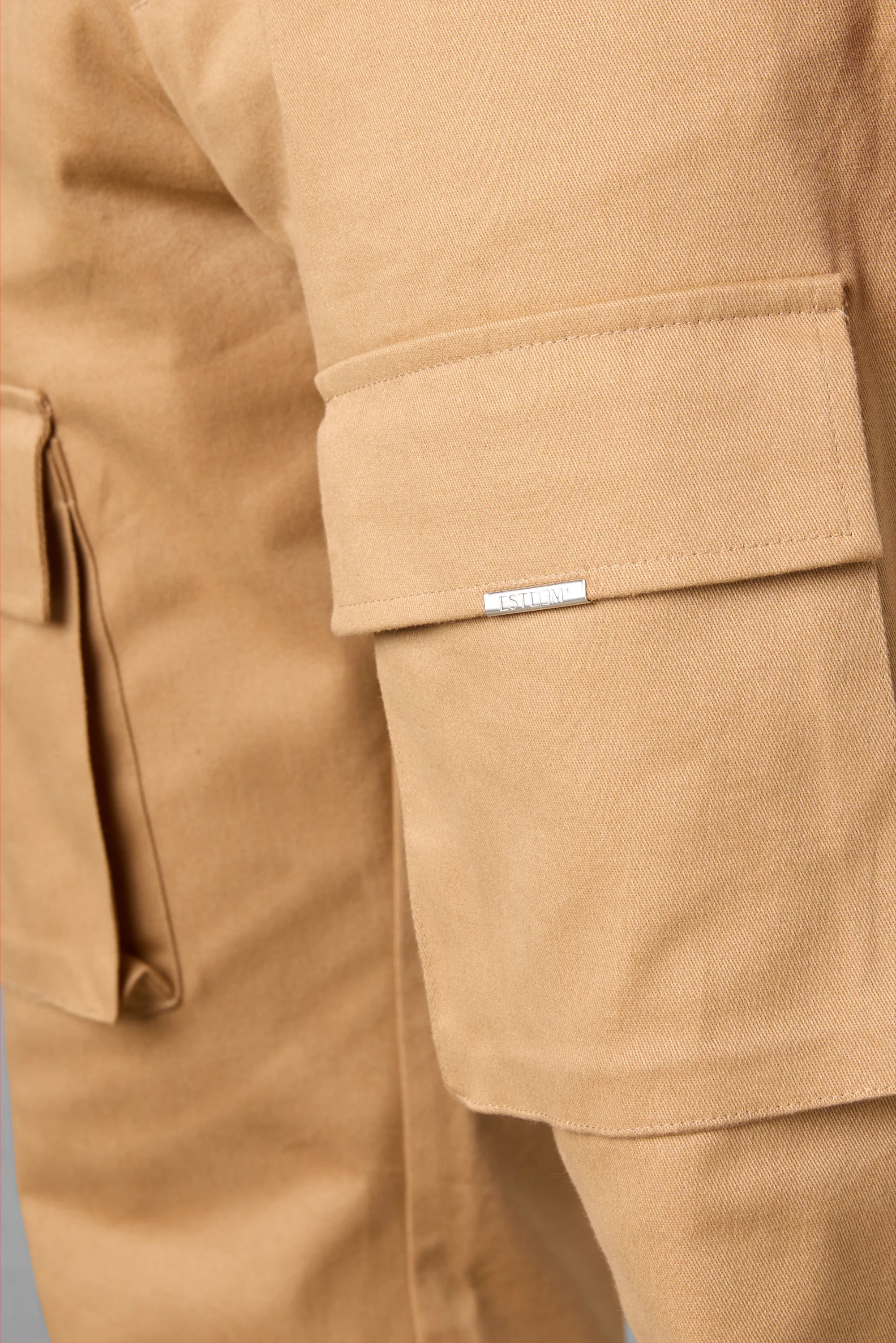 CAMEL CARGO CHINO PANTS - Image 6