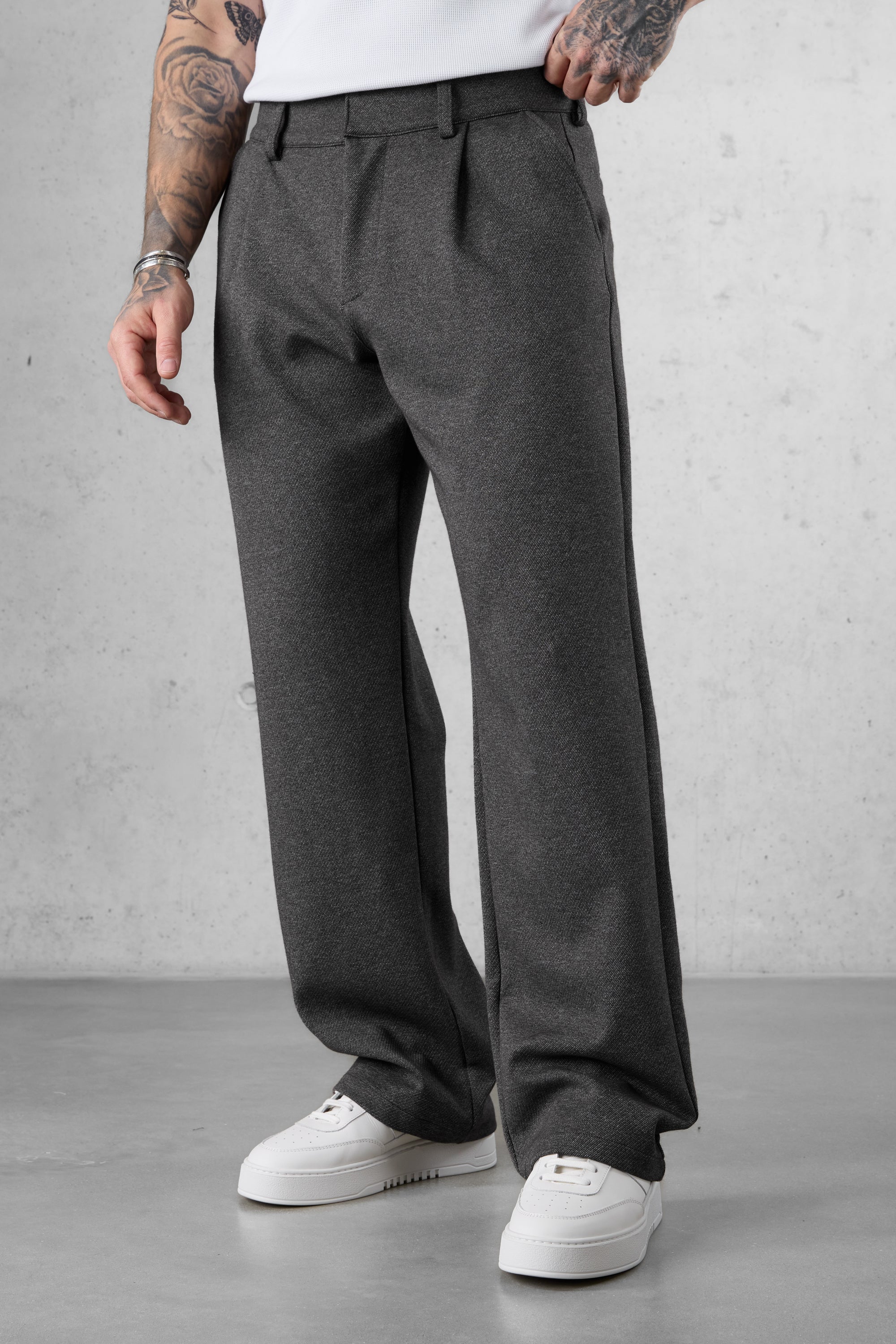 COFFEE WIDE TAILORED PANTS - Image 4