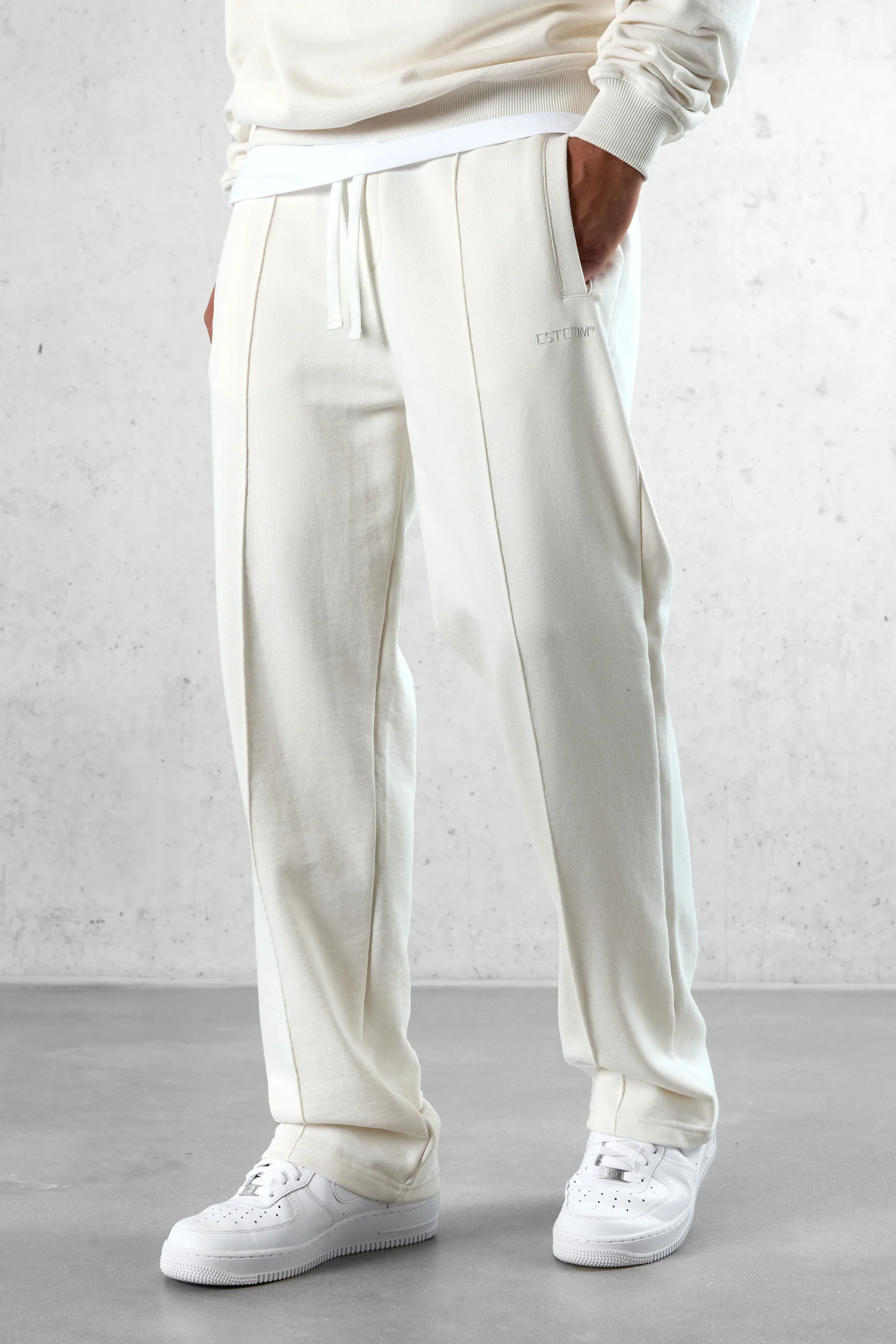 CREAM ESSENTIAL LOOSE SWEATPANTS - Image 3