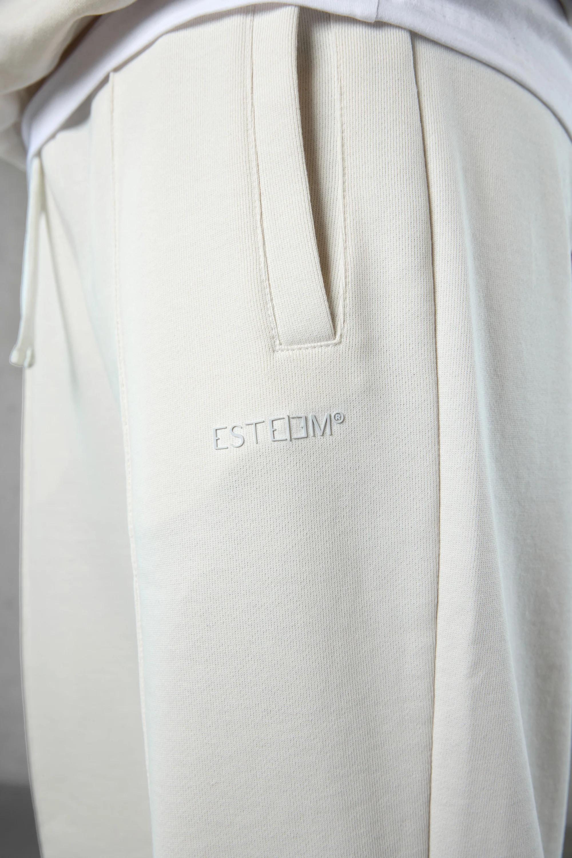 CREAM ESSENTIAL LOOSE SWEATPANTS - Image 5