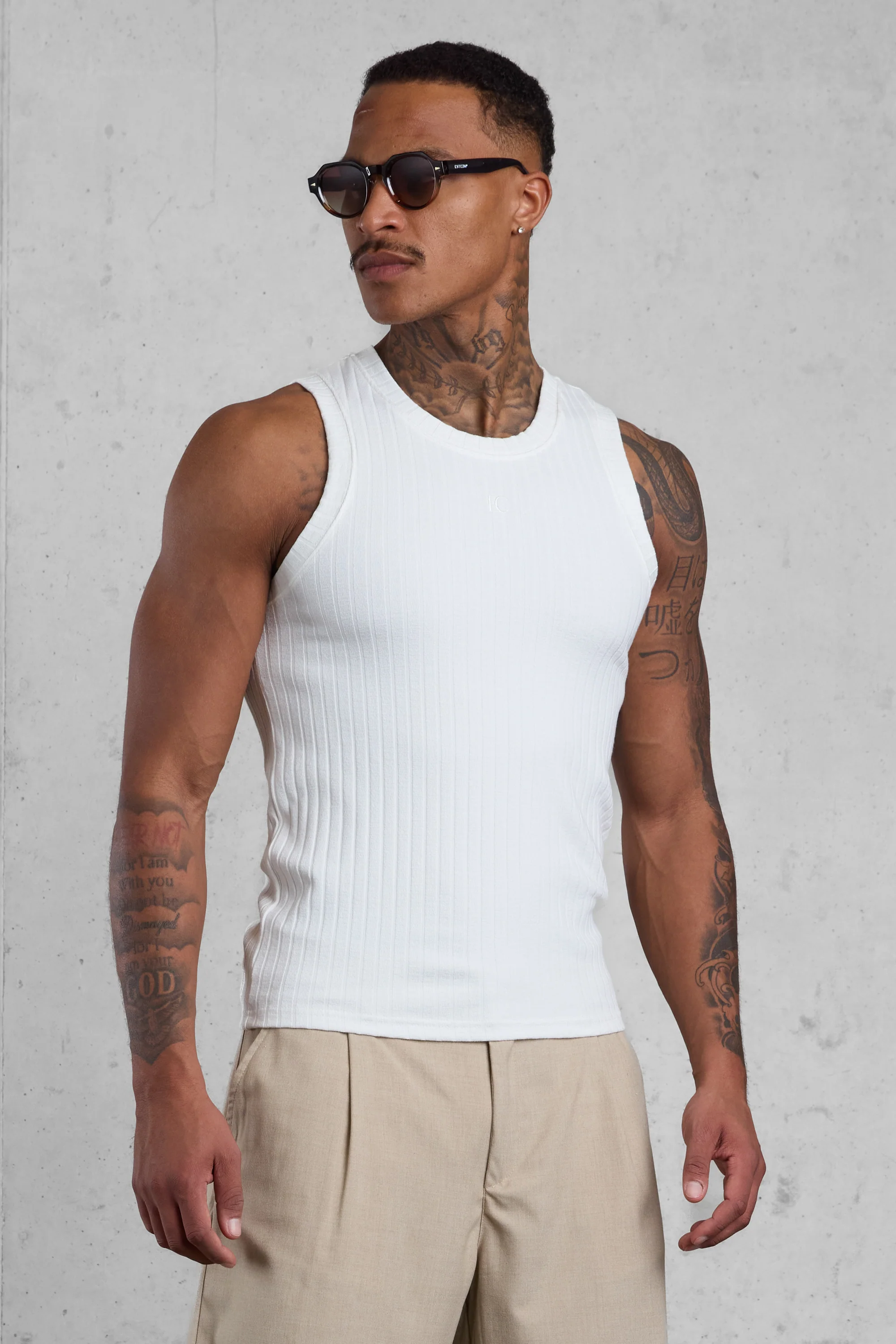 CREAM RIP TANK TOP - Image 4
