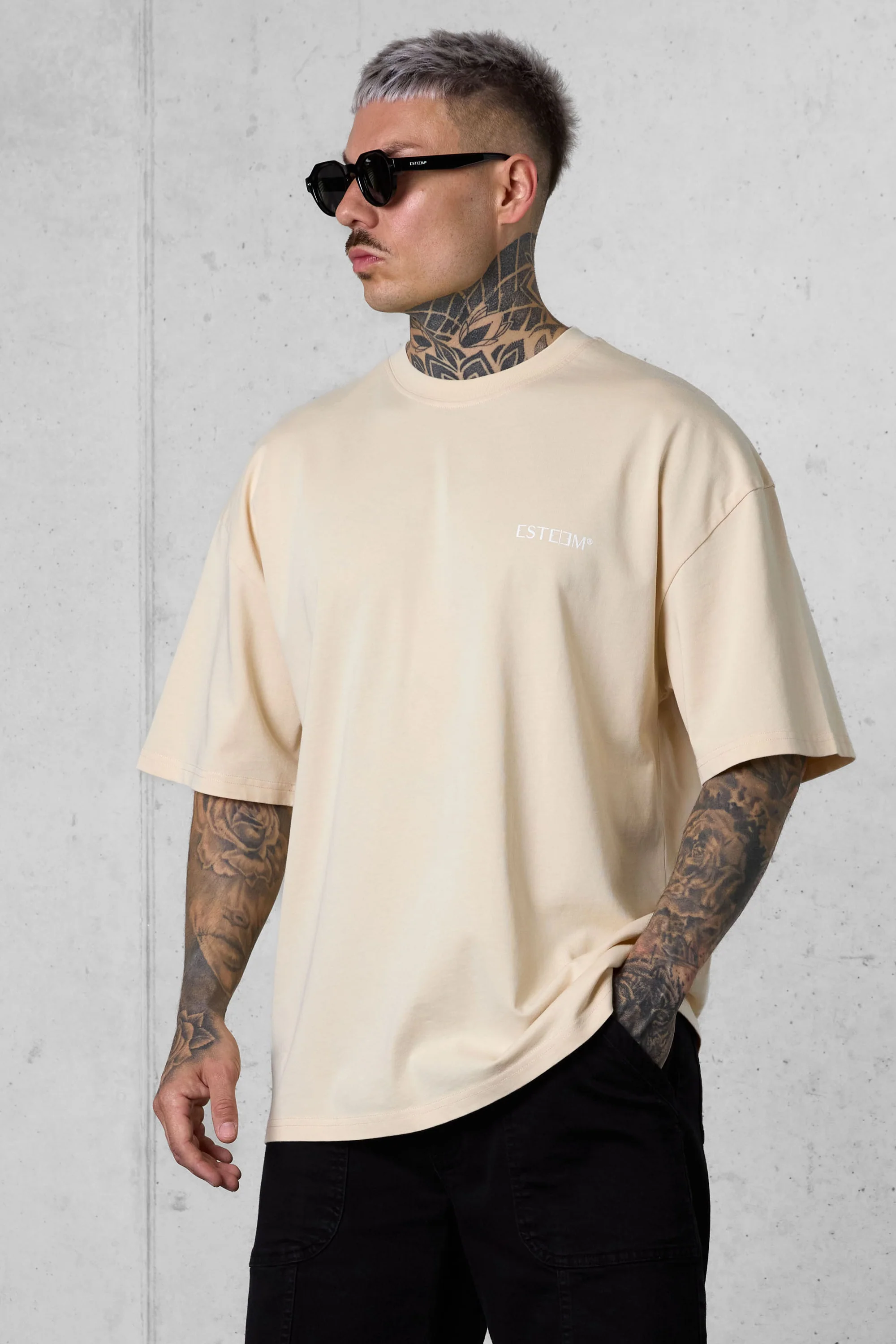 CREMEBRULEE DISCREET OVERSIZED TEE - Image 3