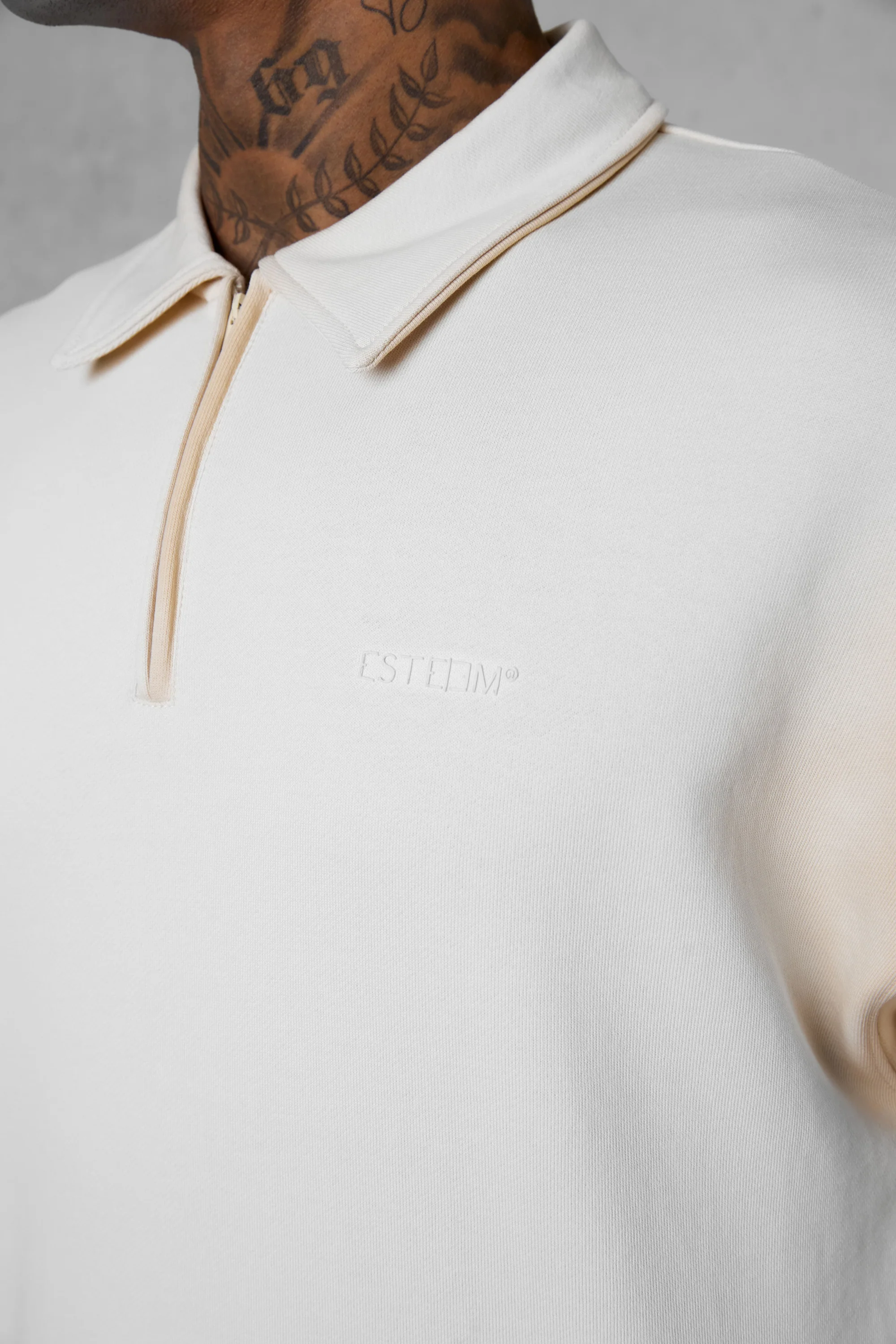 CREMEBRULEE ESSENTIAL OVERSIZED HALFZIP SWEATER - Image 5