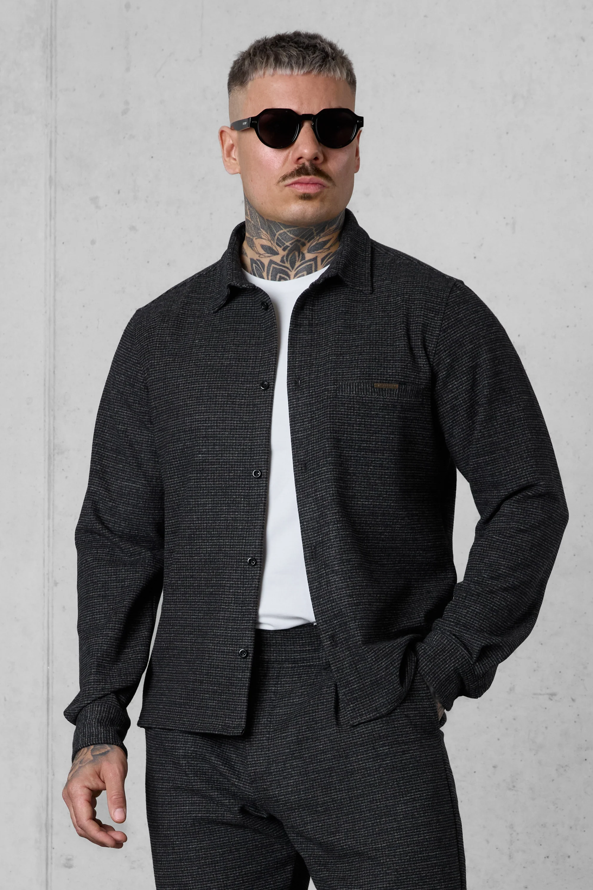 DARKBLUE VINTAGE TAILORED SHIRT