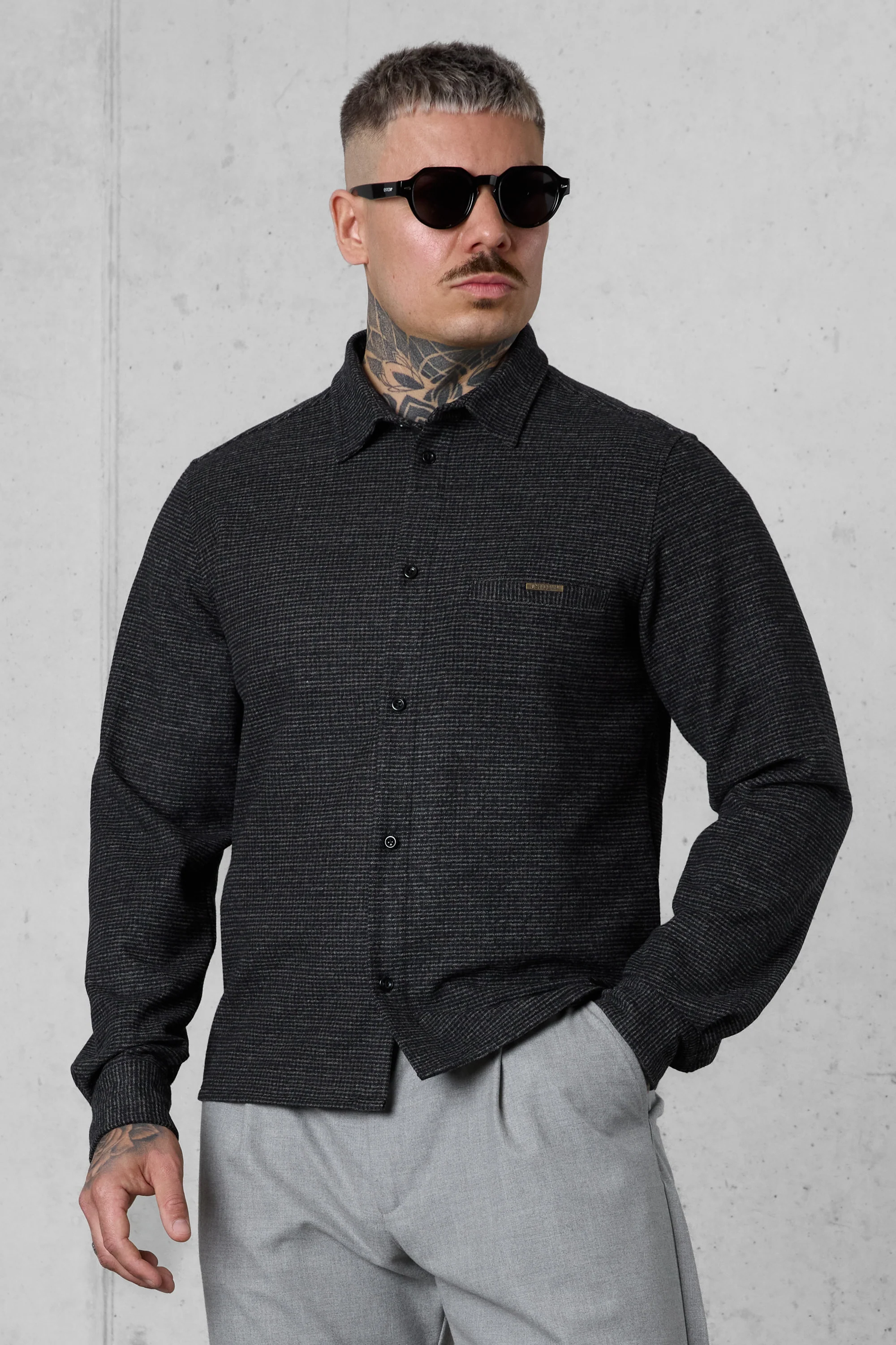 DARKBLUE VINTAGE TAILORED SHIRT - Image 4