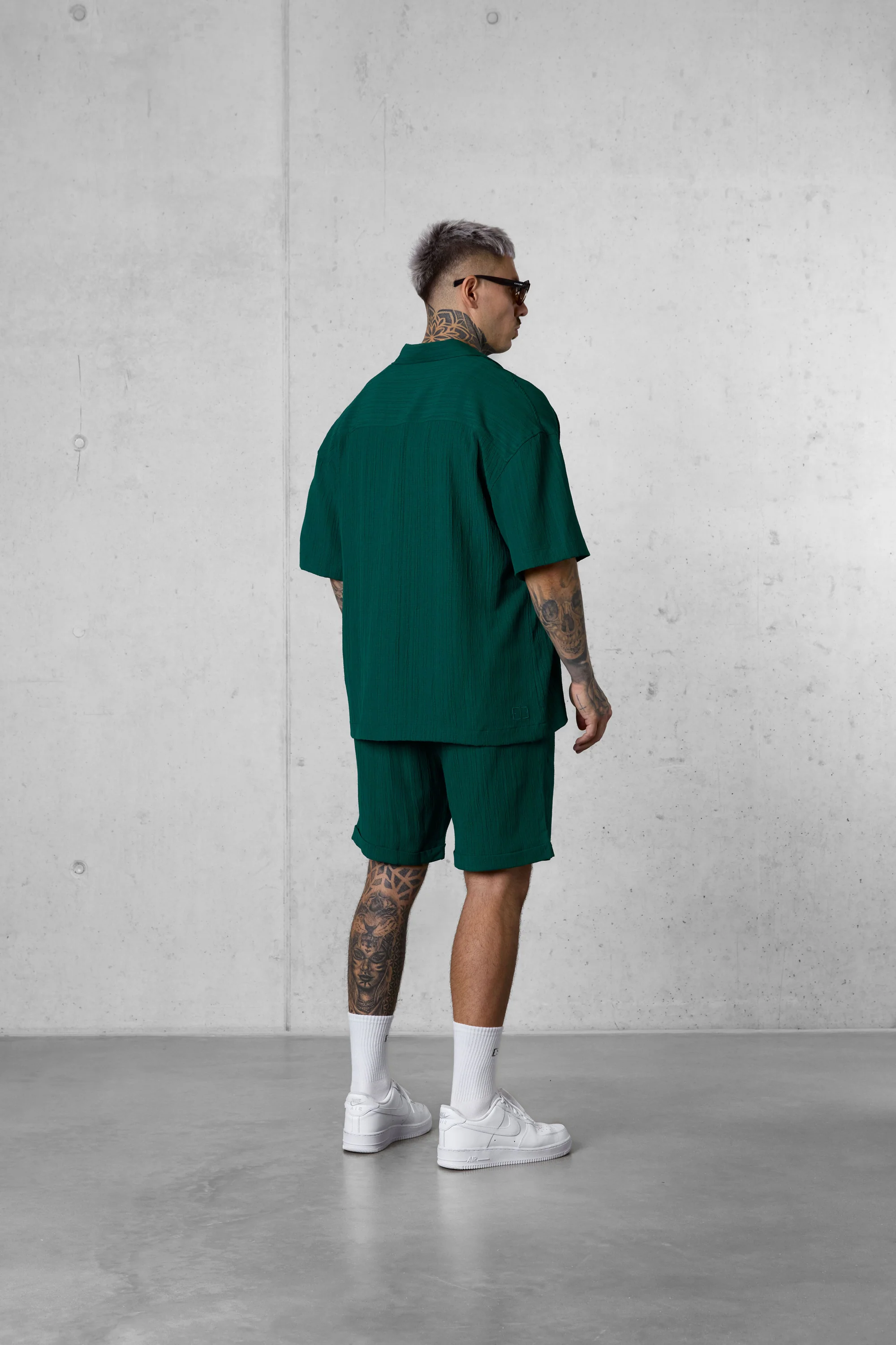 DARKGREEN STRIPED SHIRT - Image 4