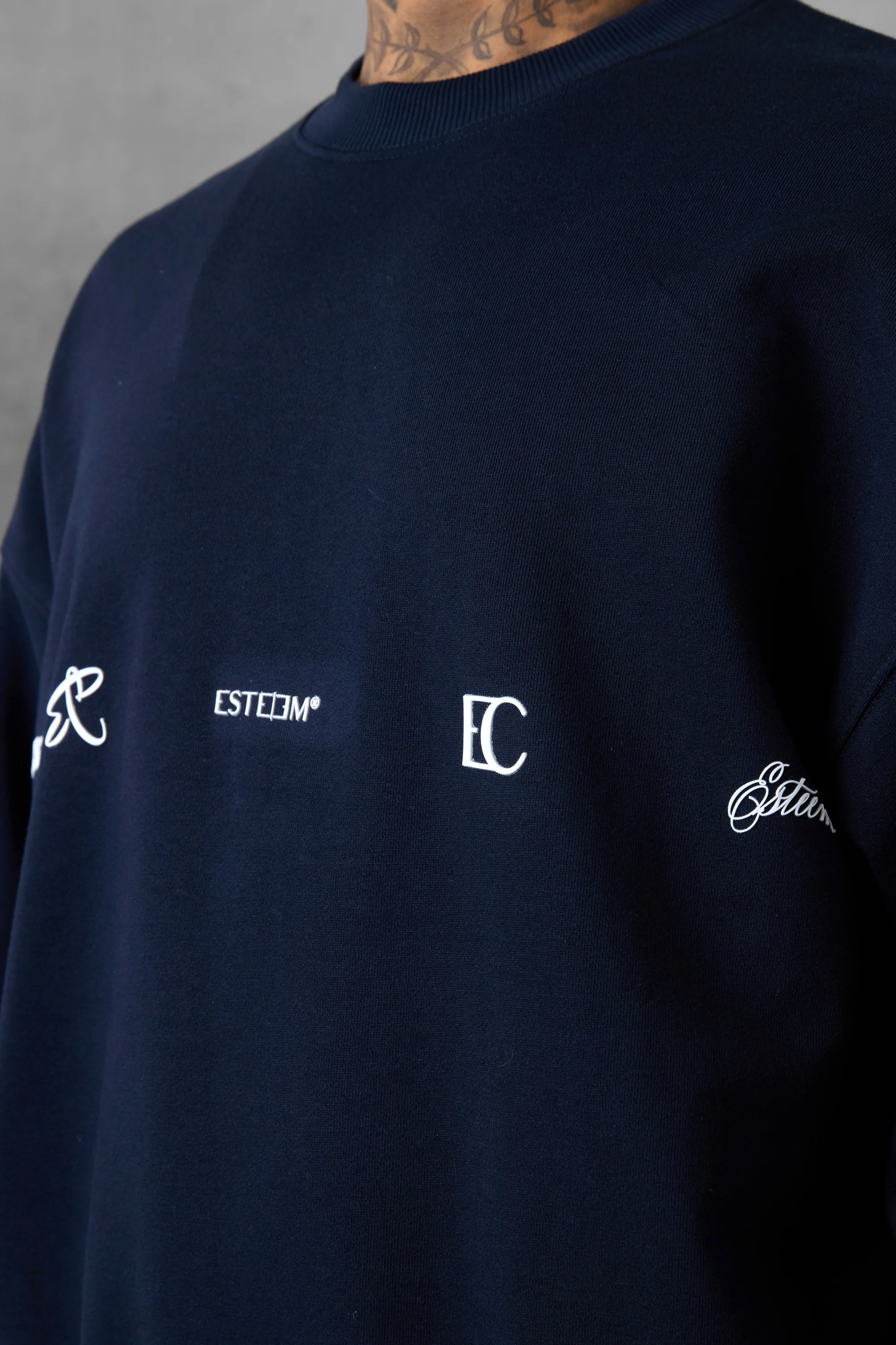 DARKSAPPHIRE LOGOS OVERSIZED SWEATER - Image 5
