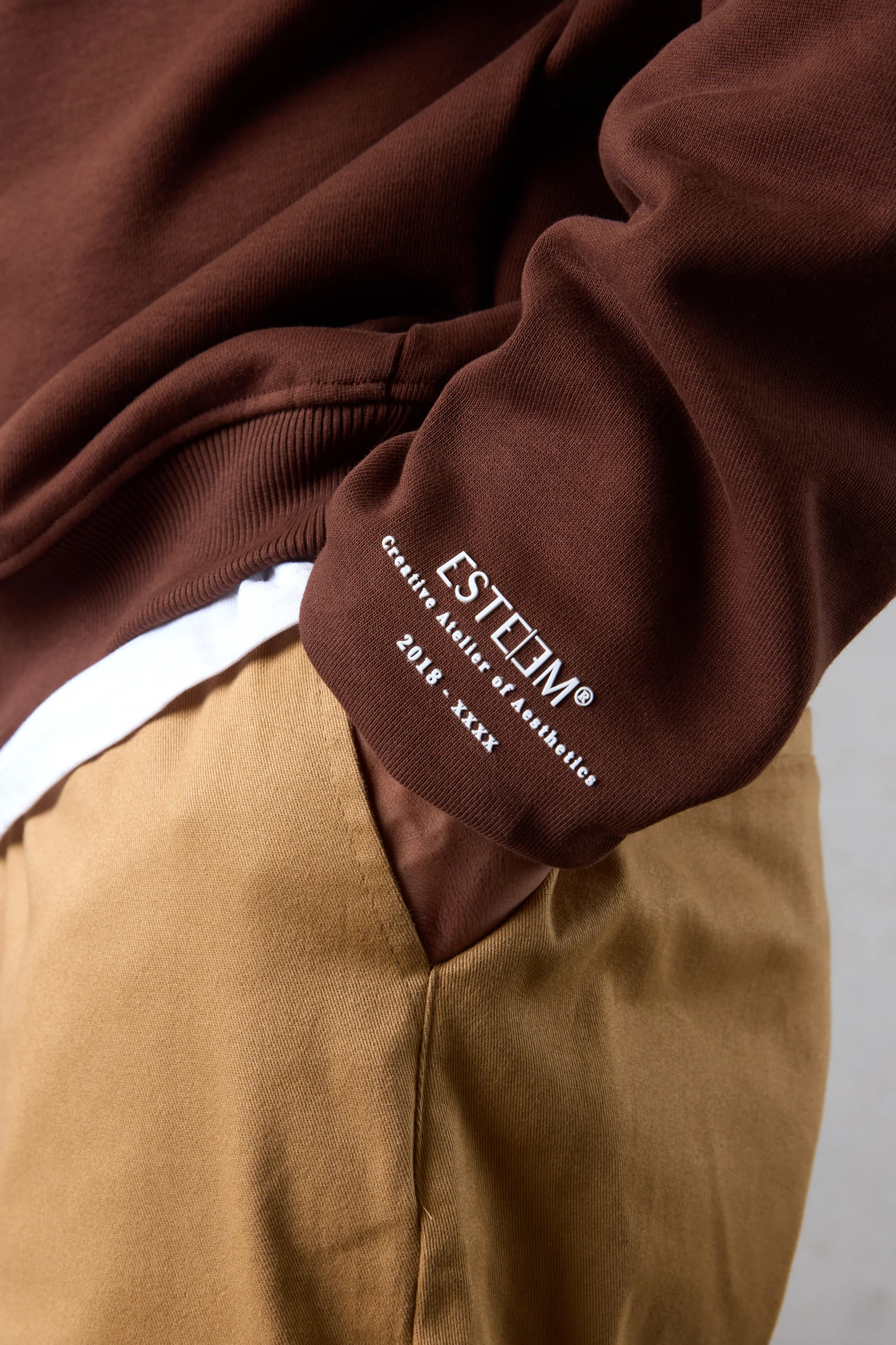 DOWNTOWNBROWN LEO AESTHETICS OVERSIZED HALFZIP SWEATER - Image 5