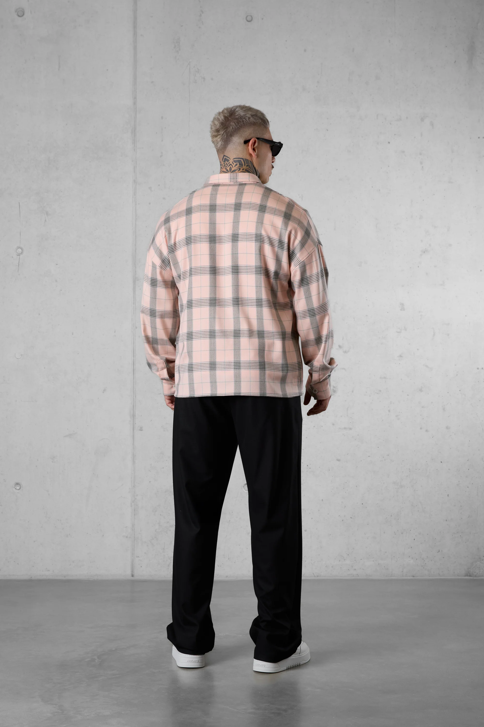 DUSTYCORAL PLAID OVERSIZED SHIRT - Image 4