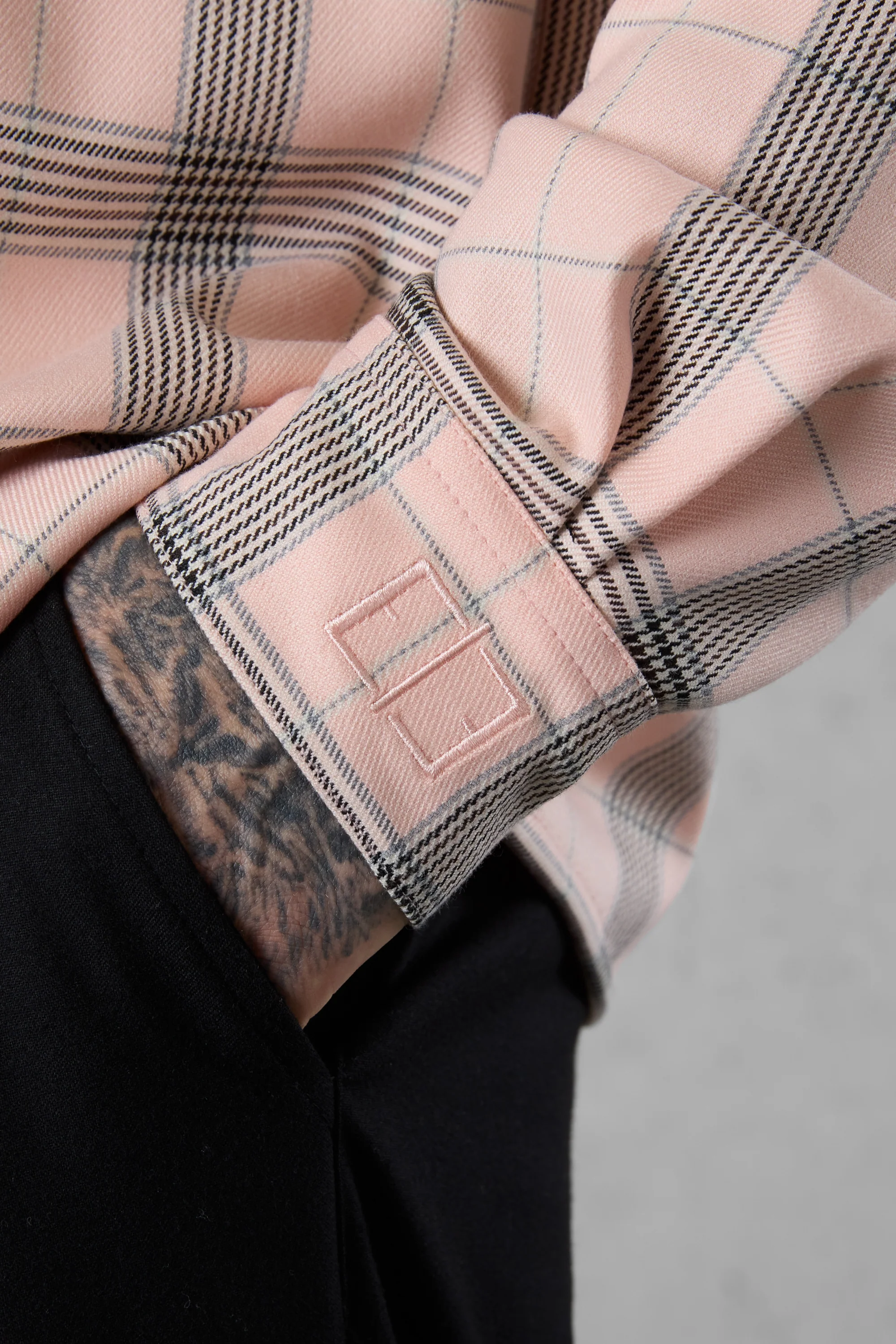 DUSTYCORAL PLAID OVERSIZED SHIRT - Image 5
