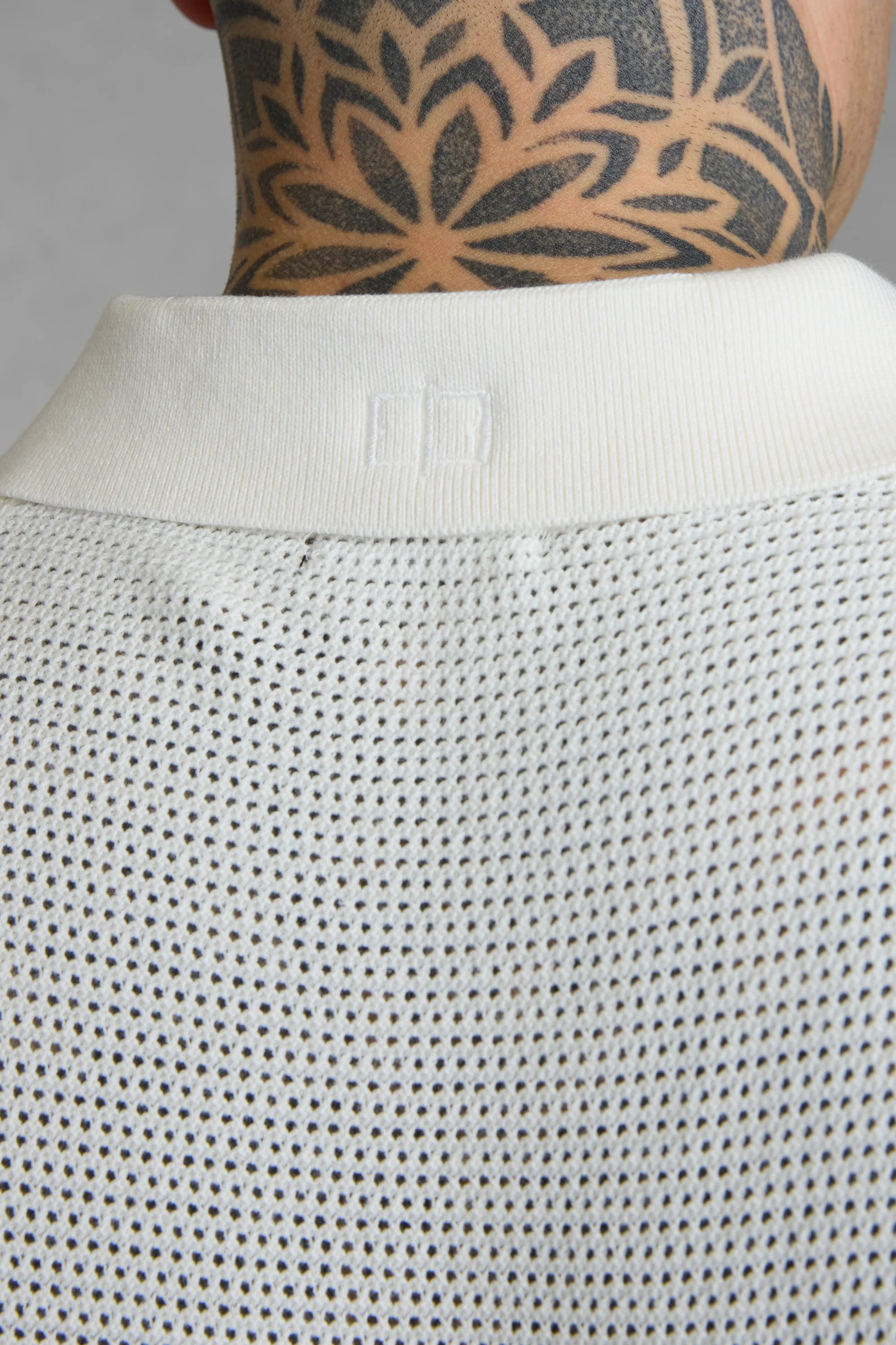 ECRU KNIT POLOSHIRT - Image 6