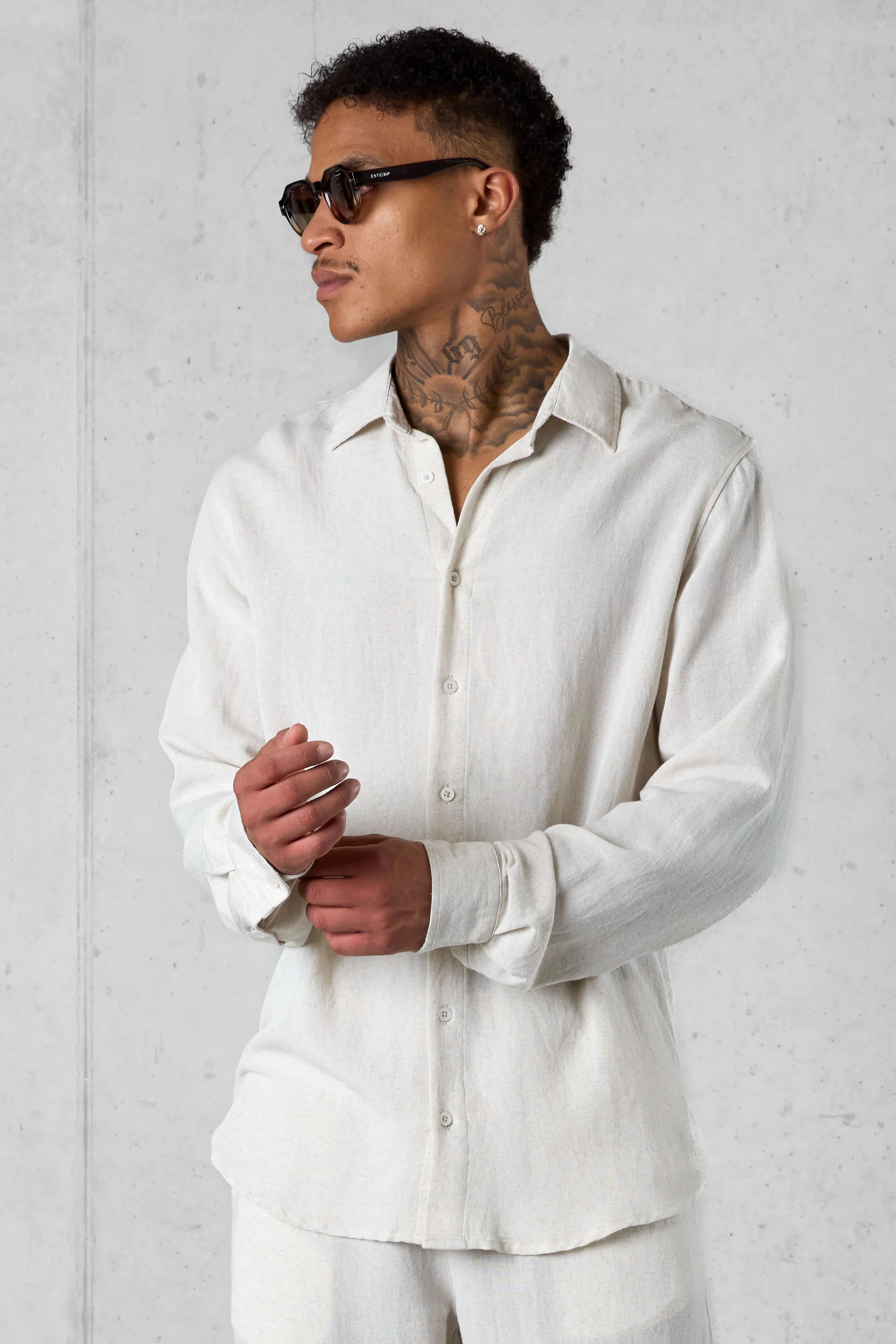 ECRU LINEN SHIRT - Image 3