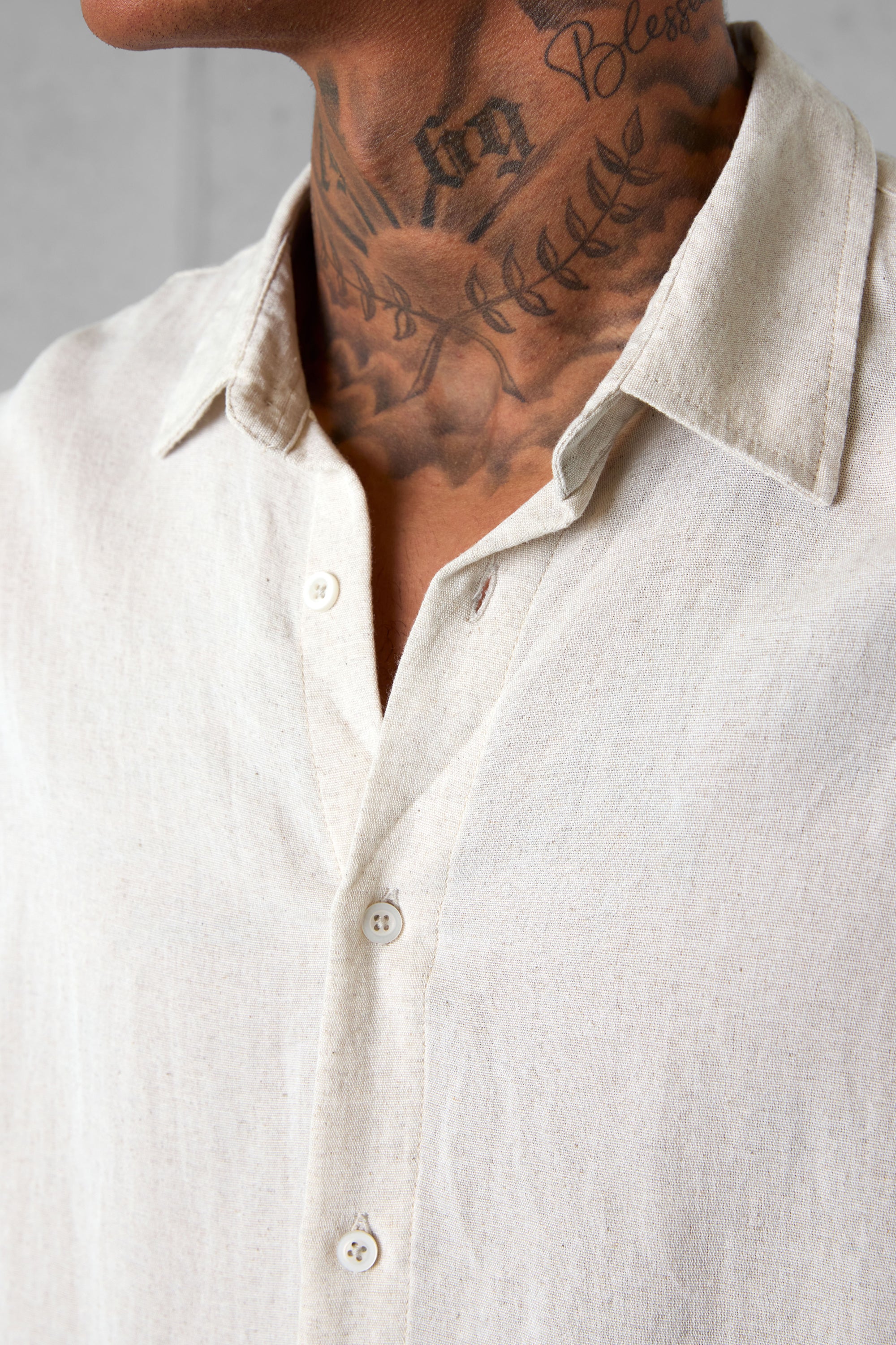 ECRU LINEN SHIRT - Image 6