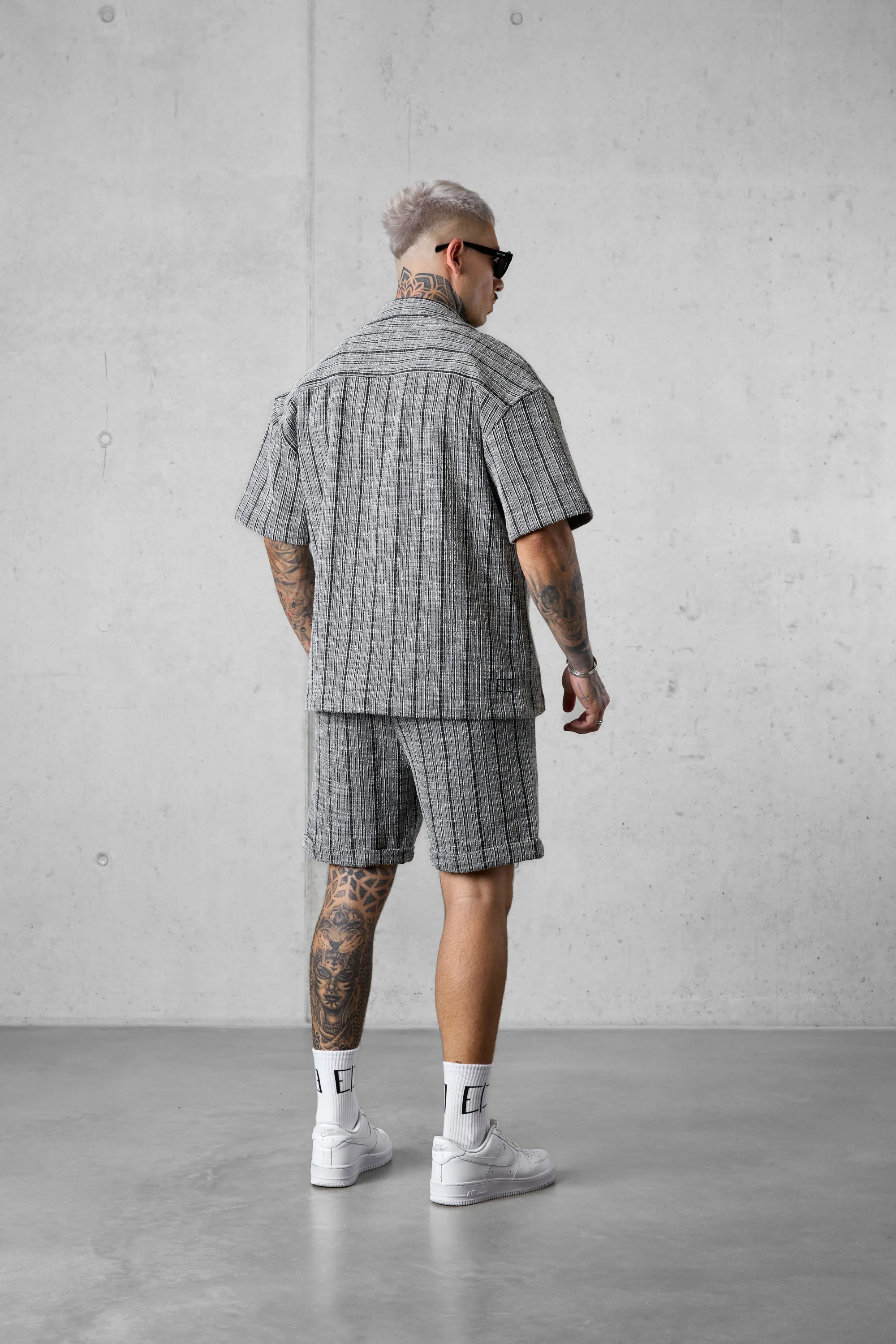 GREY STRIPED JACQUARD SHIRT - Image 4