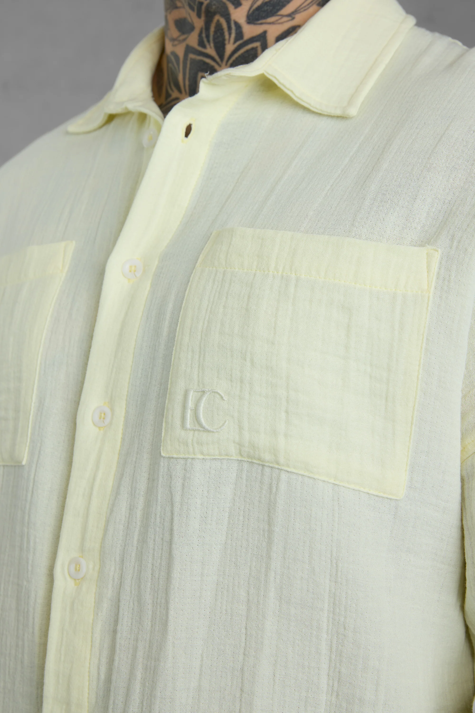 LEMON MUSLIN OVERSIZED SHIRT - Image 2