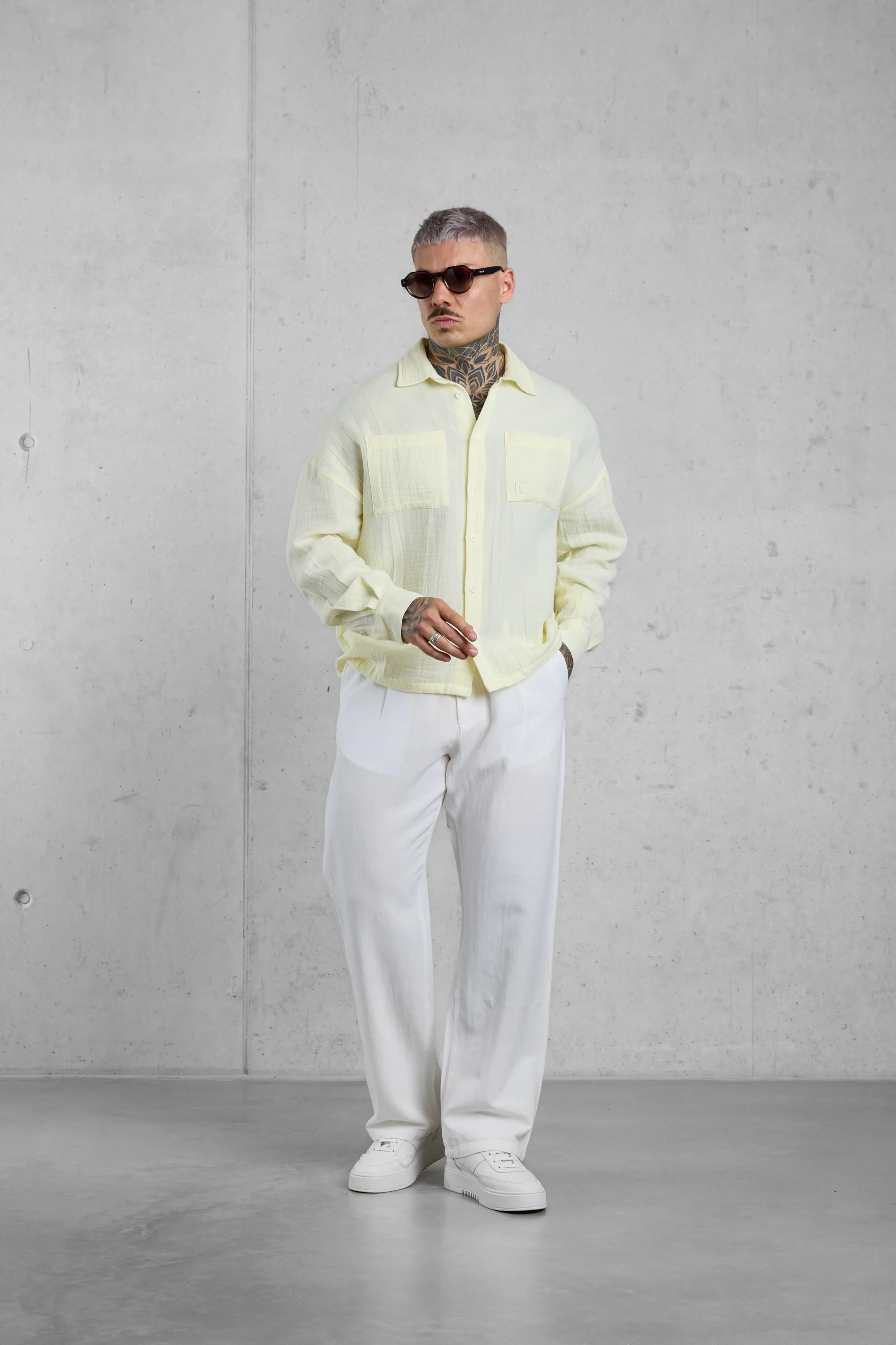 LEMON MUSLIN OVERSIZED SHIRT - Image 4