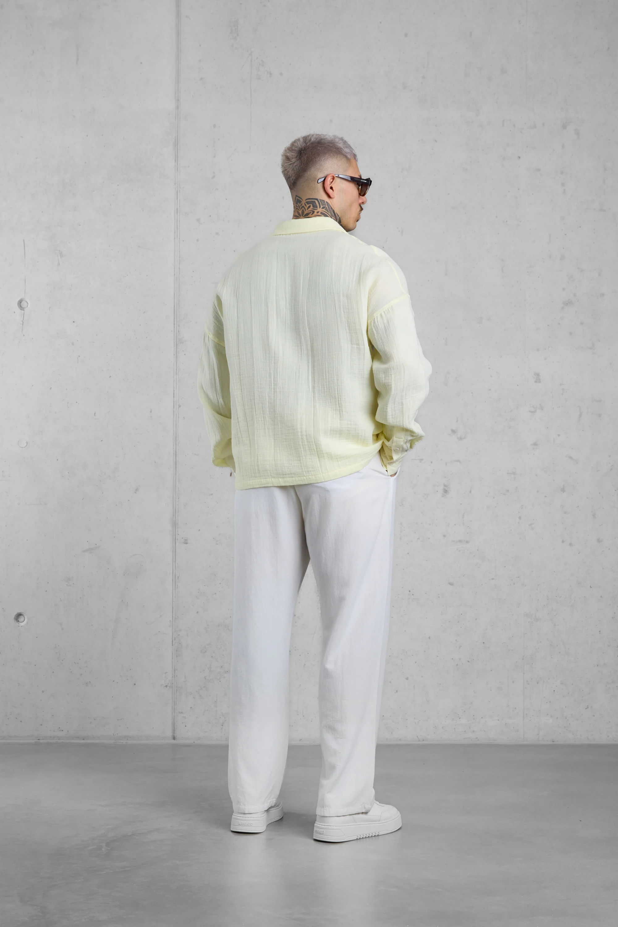 LEMON MUSLIN OVERSIZED SHIRT - Image 5