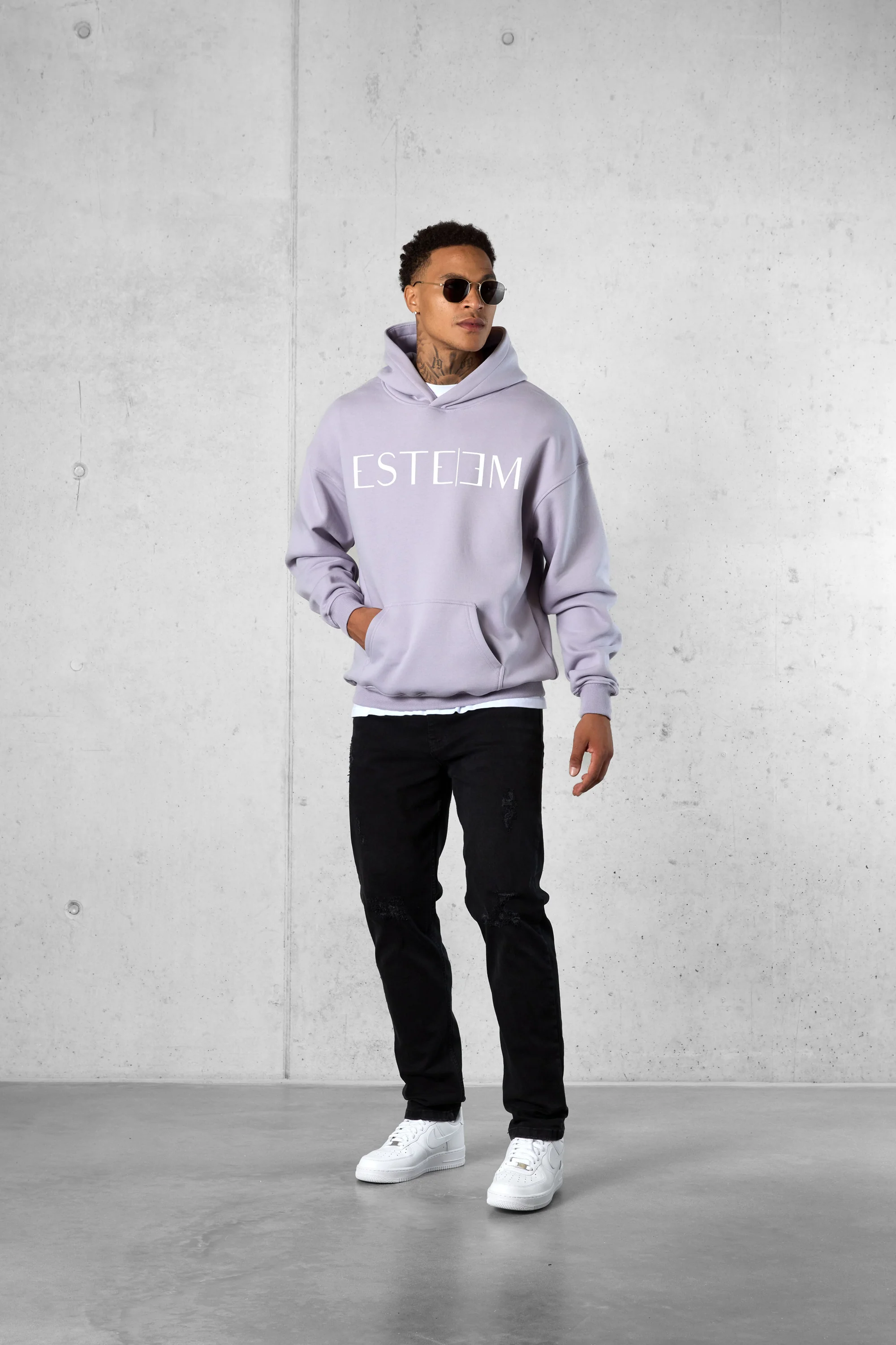 LILAC LETTERING OVERSIZED HOODIE - Image 3