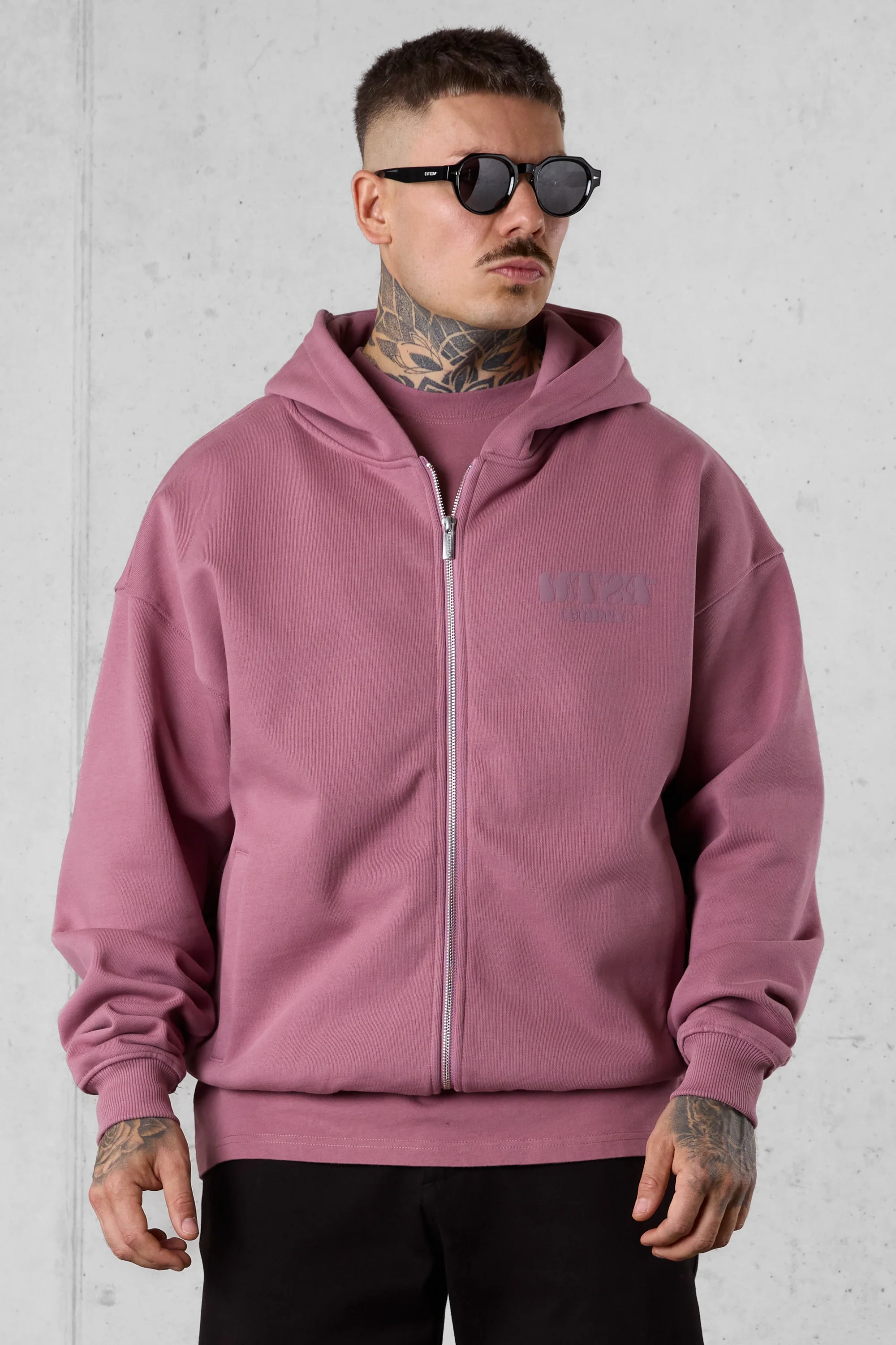 MAUVEROSE CMPNY OVERSIZED ZIP HOODIE - Image 3