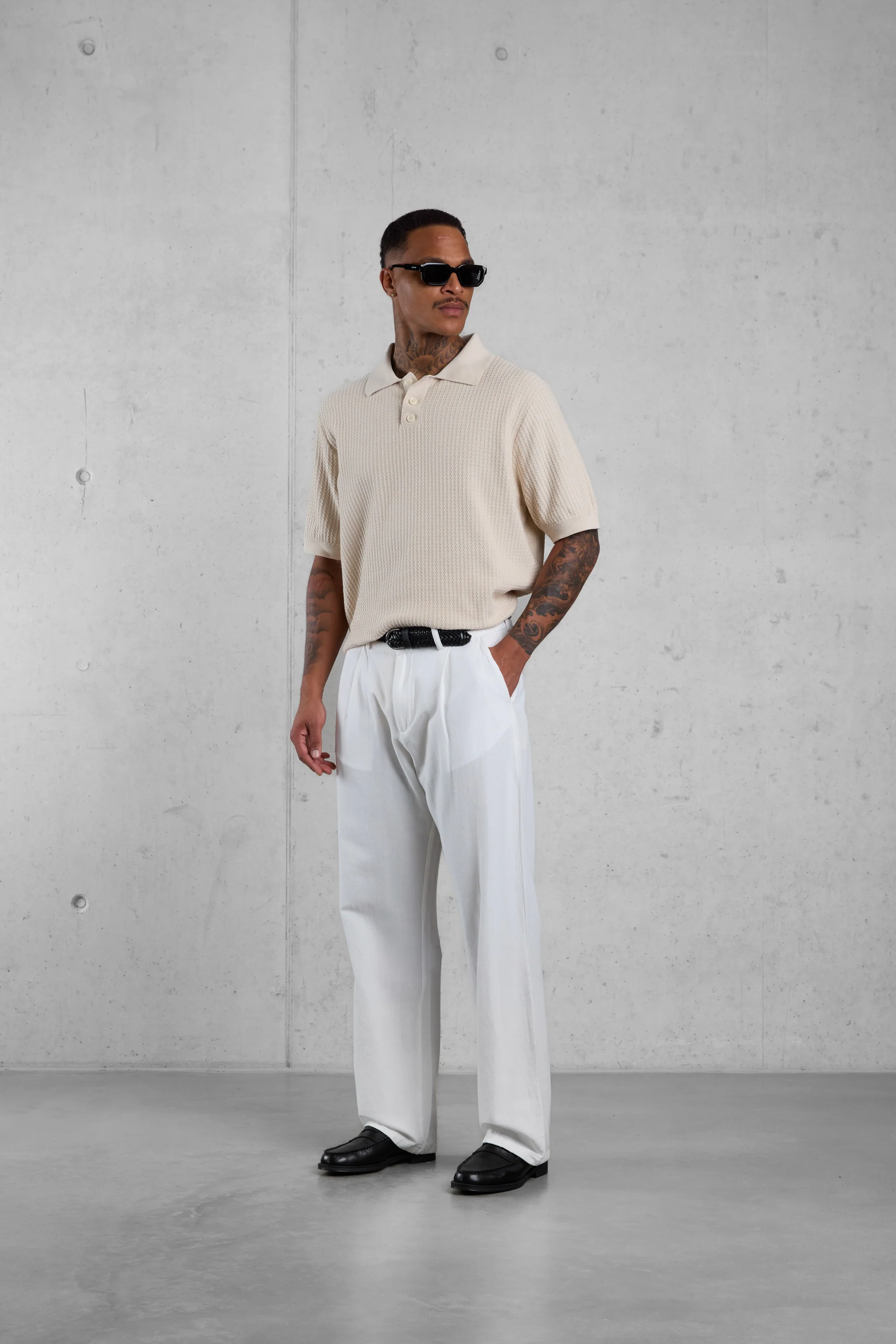 OAT OVERSIZED KNIT POLOSHIRT - Image 3