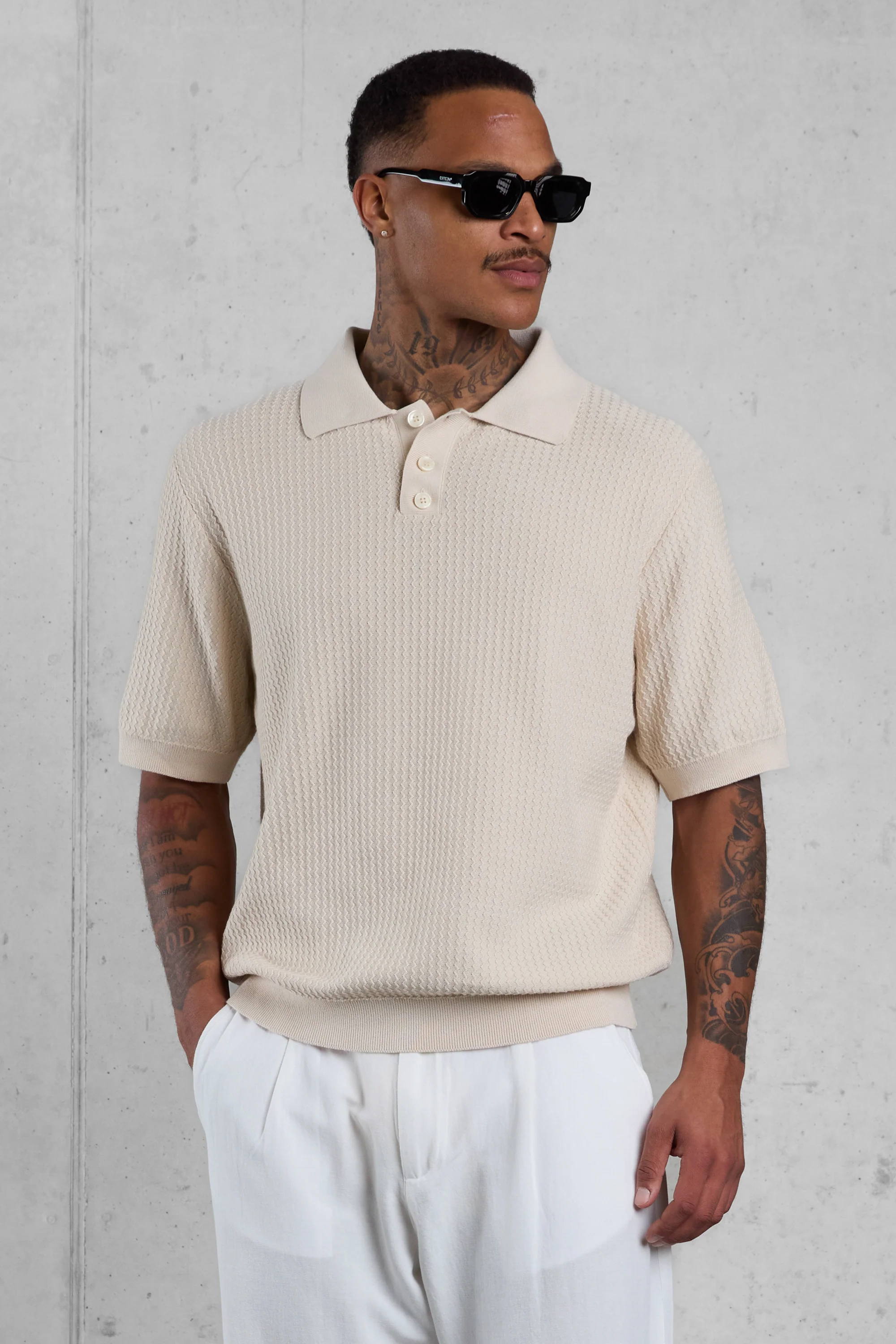 OAT OVERSIZED KNIT POLOSHIRT - Image 5