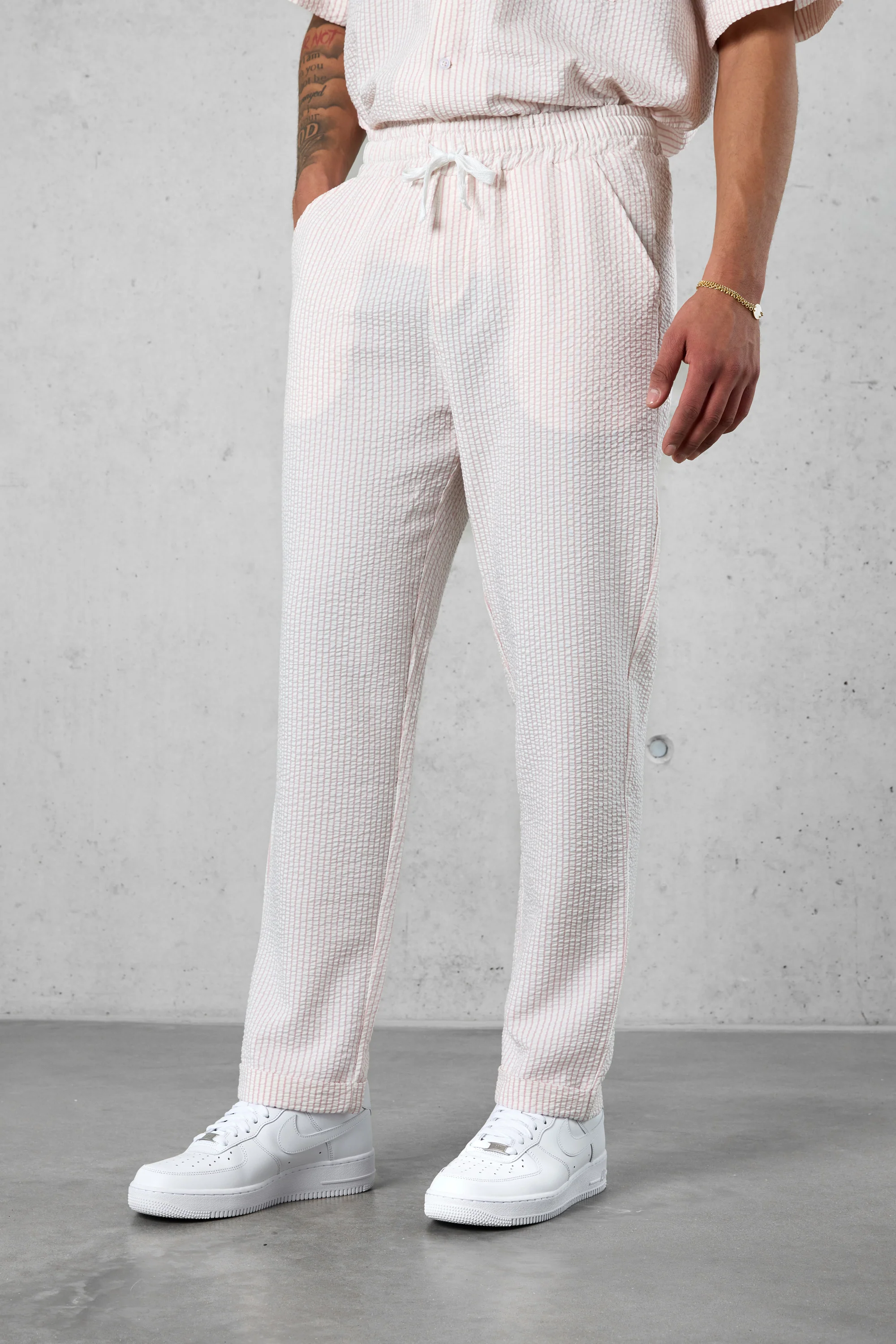 OFFWHITE ROSE STRIPED PANTS - Image 3