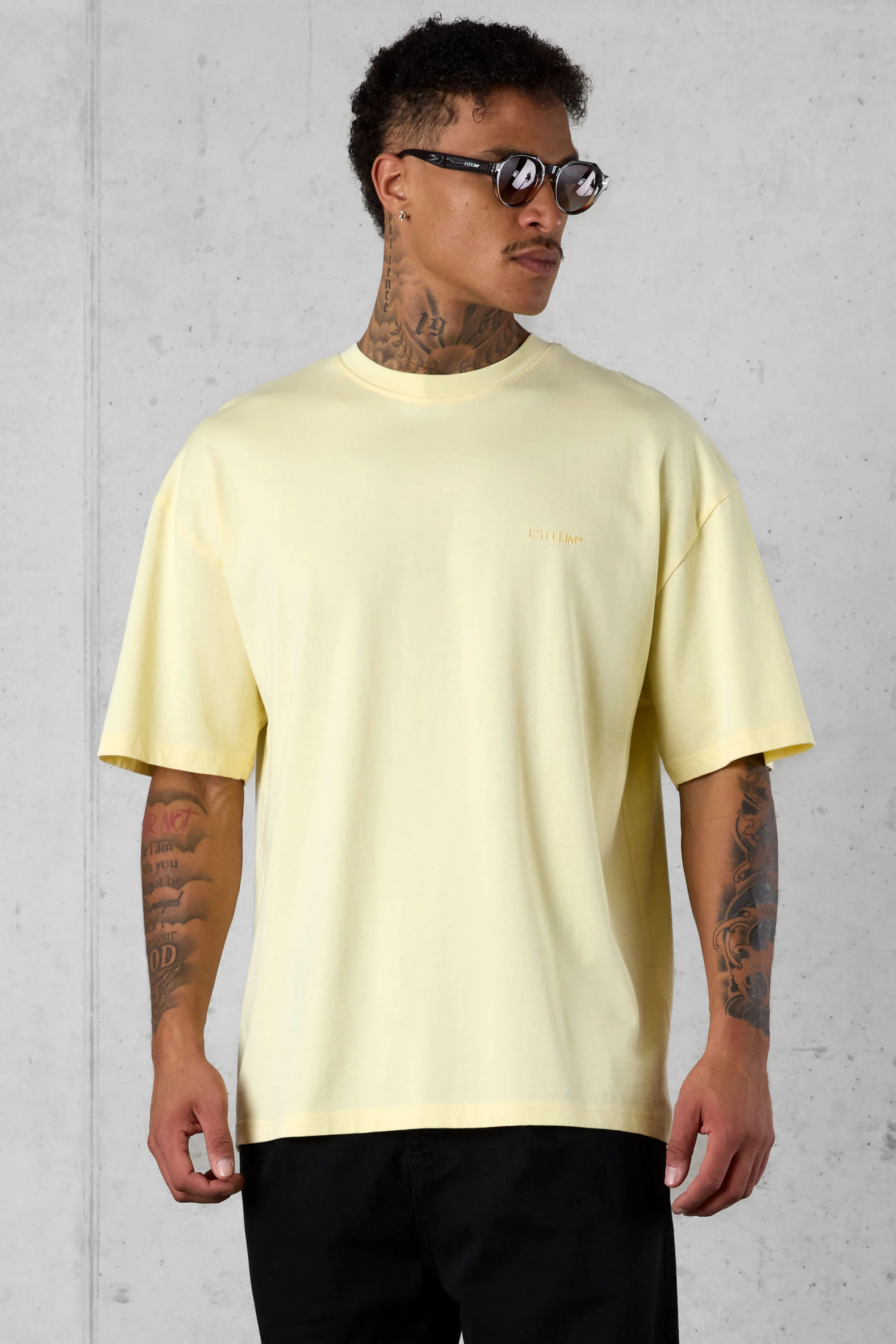 PASTELYELLOW ESSENTIAL OVERSIZED TEE - Image 3