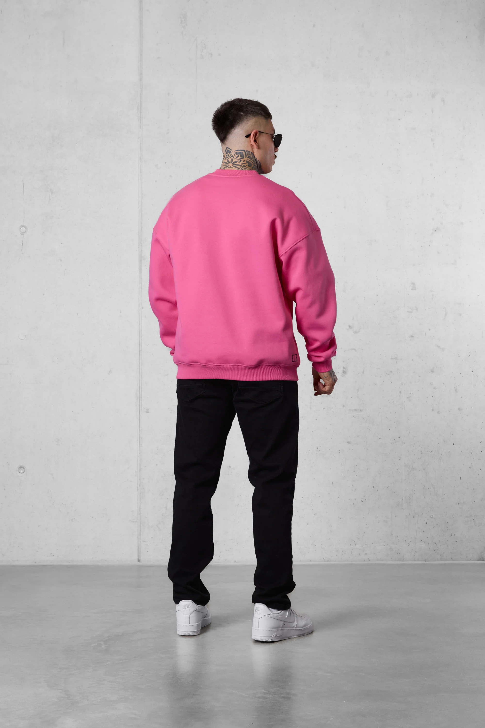 PINK EC LOGO OVERSIZED SWEATER - Image 4