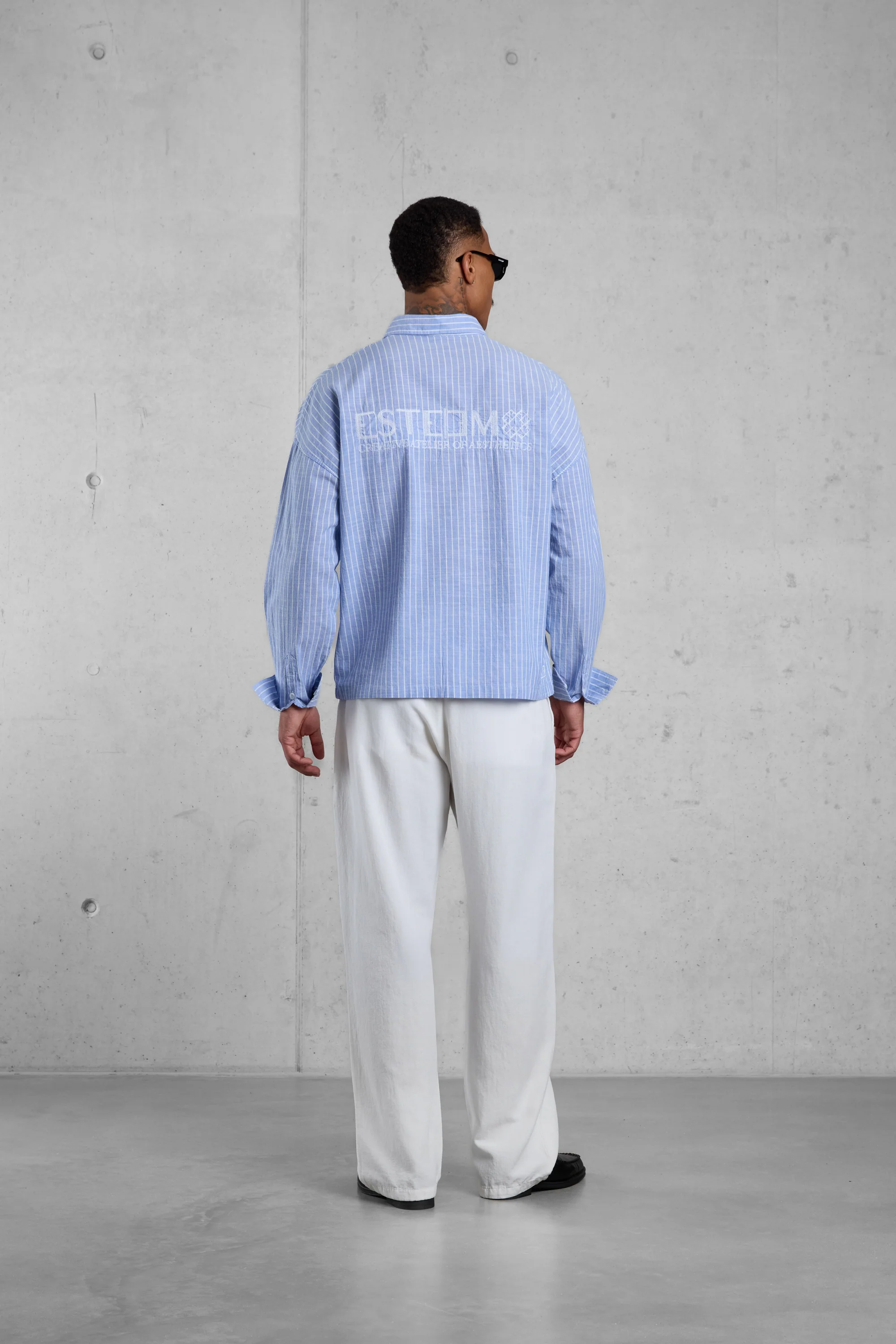 RIVIERABLUE STRIPED OVERSIZED SHIRT - Image 4