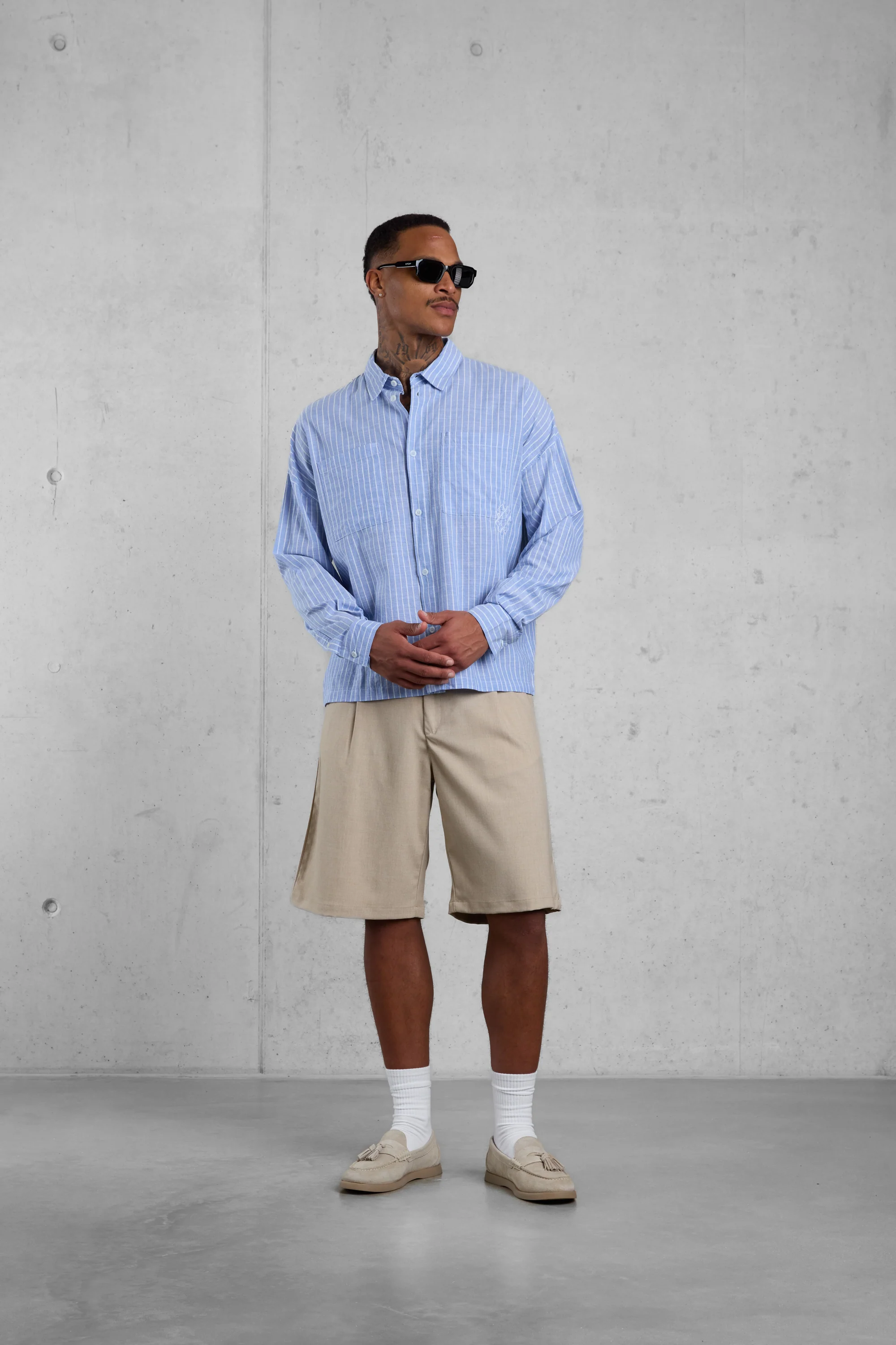 RIVIERABLUE STRIPED OVERSIZED SHIRT - Image 5