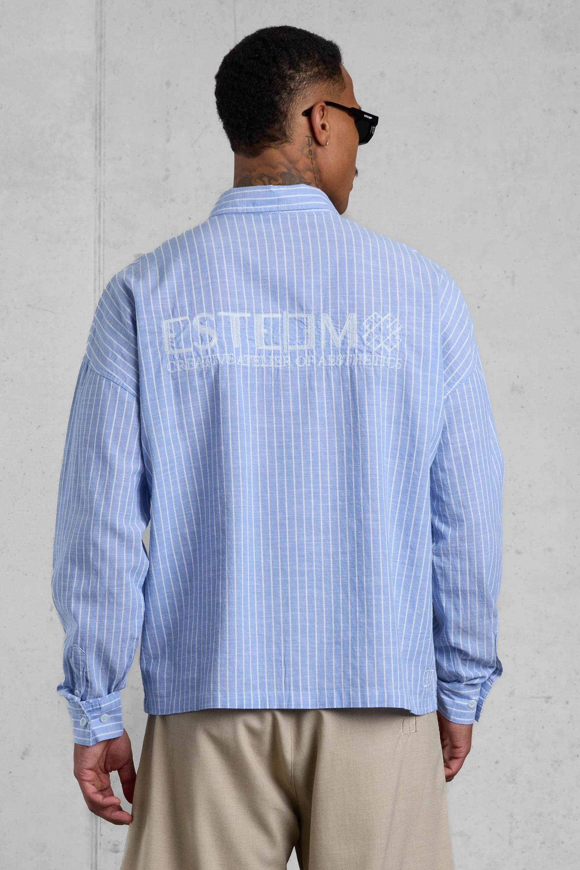 RIVIERABLUE STRIPED OVERSIZED SHIRT - Image 6