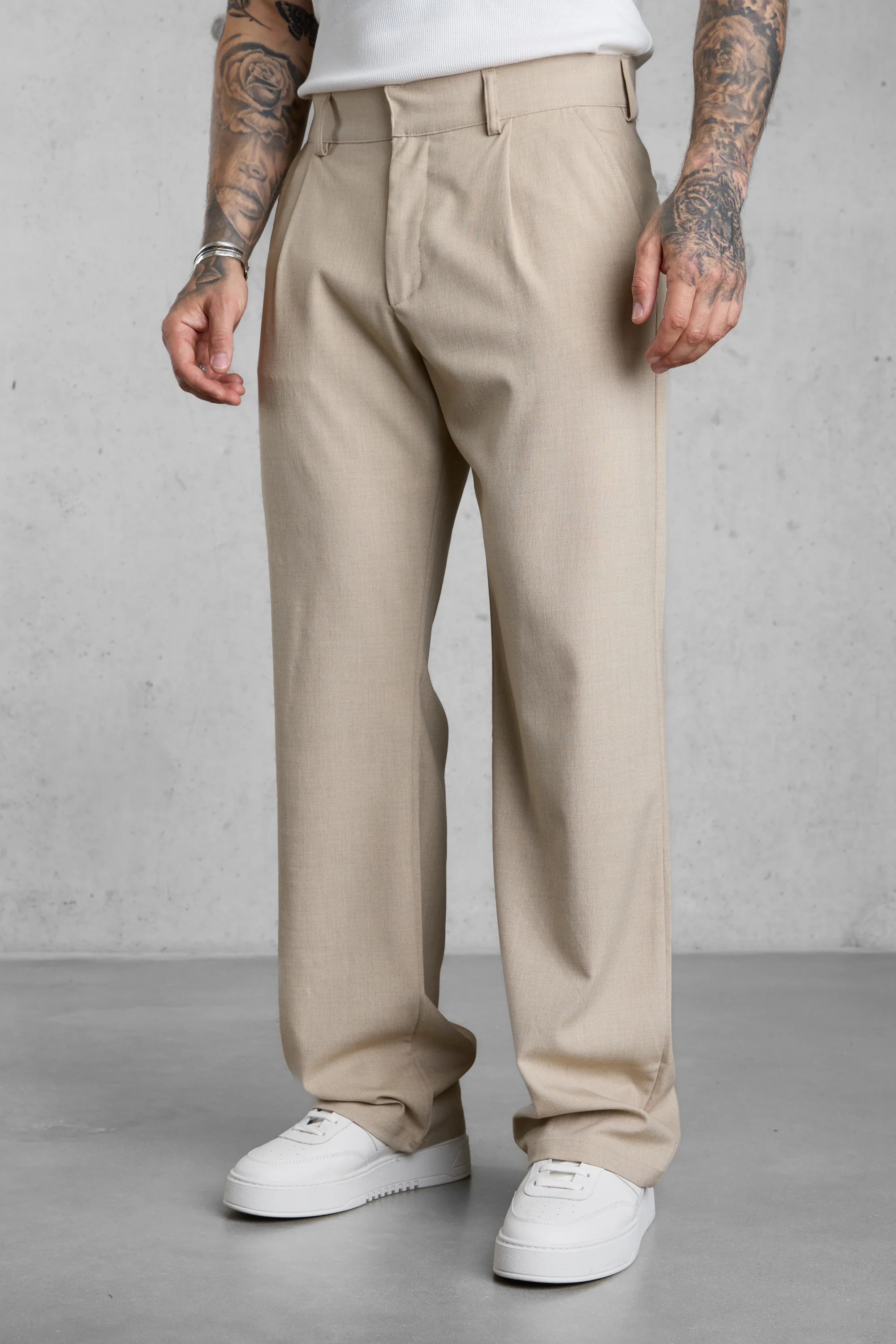 SAND WIDE TAILORED PANTS - Image 3