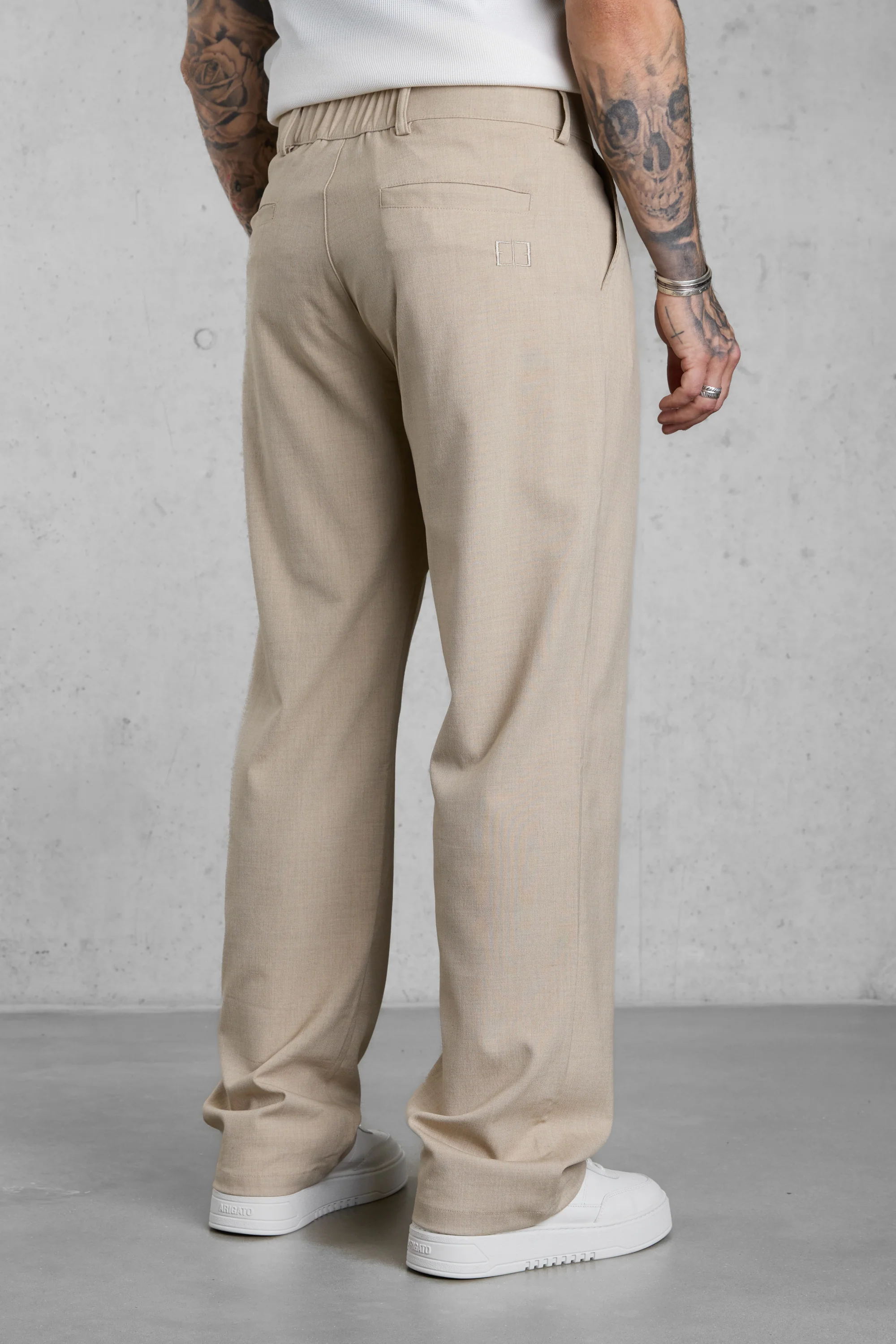 SAND WIDE TAILORED PANTS - Image 4