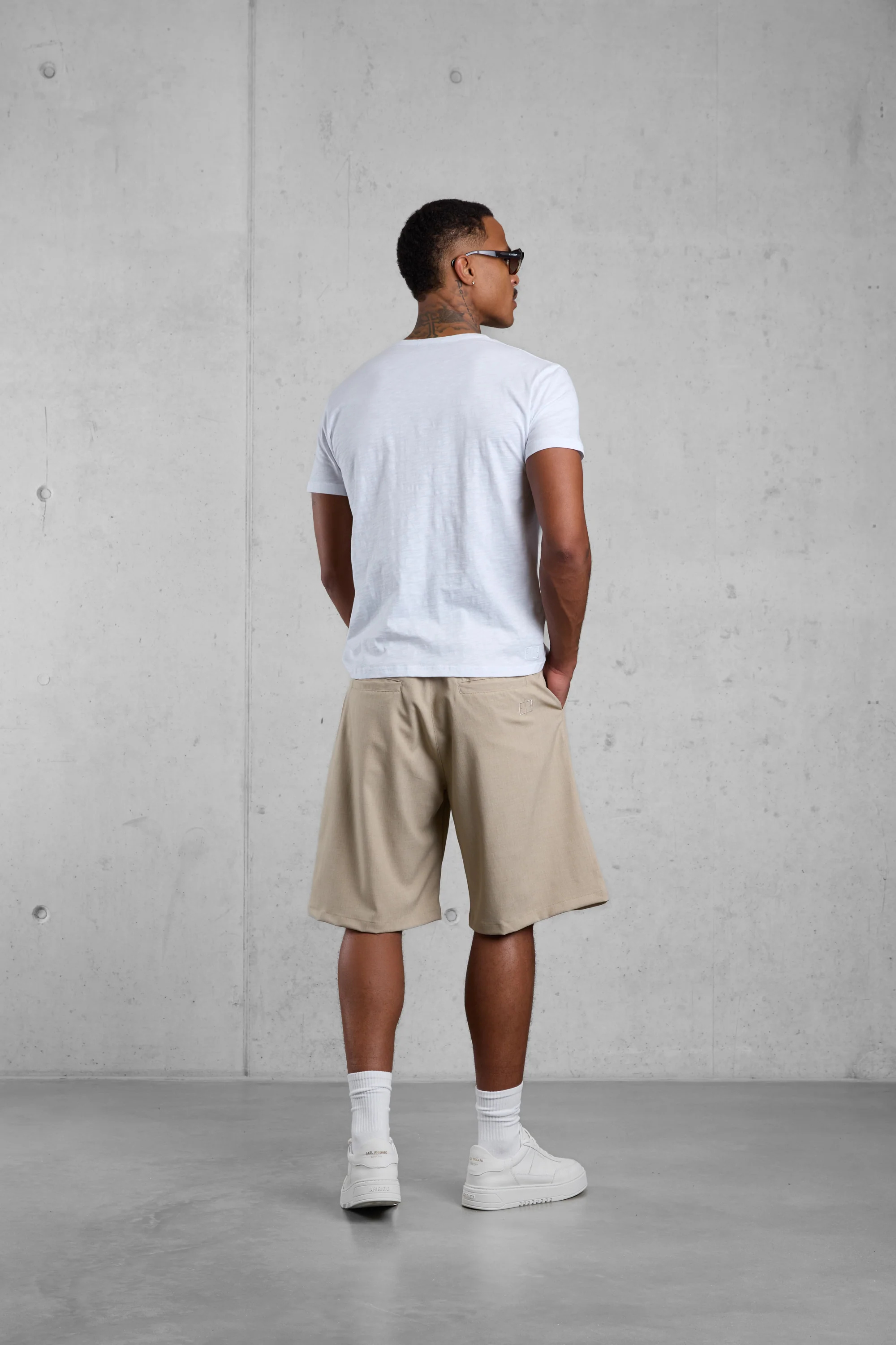 SAND WIDE TAILORED SHORTS - Image 6