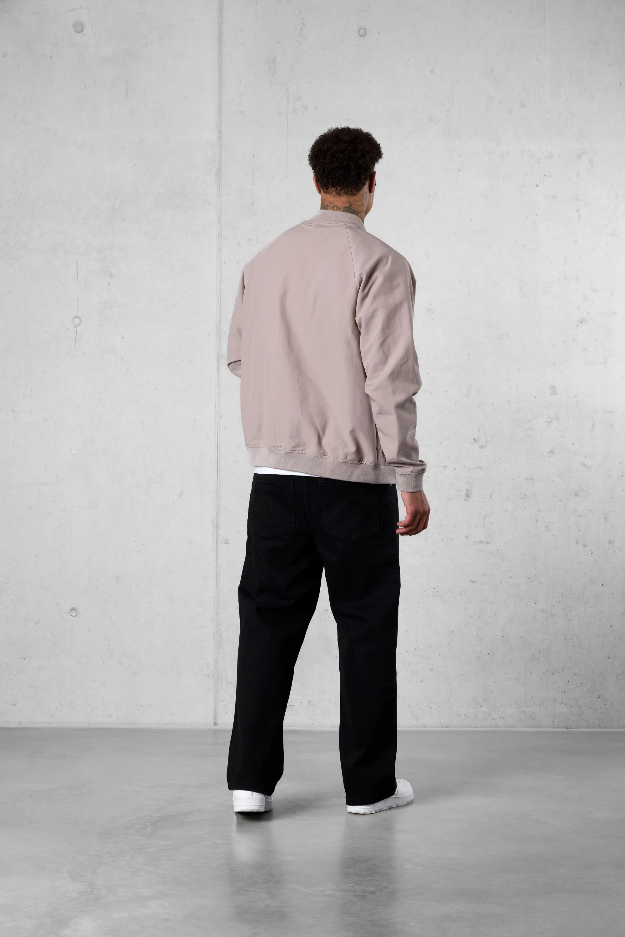 STONE NYLON BOMBER JACKET - Image 4