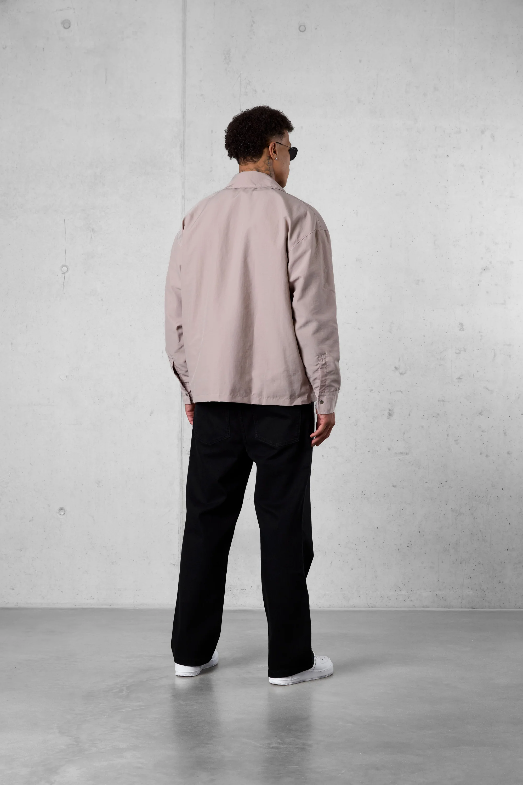 STONE NYLON OVERSIZED JACKET - Image 4